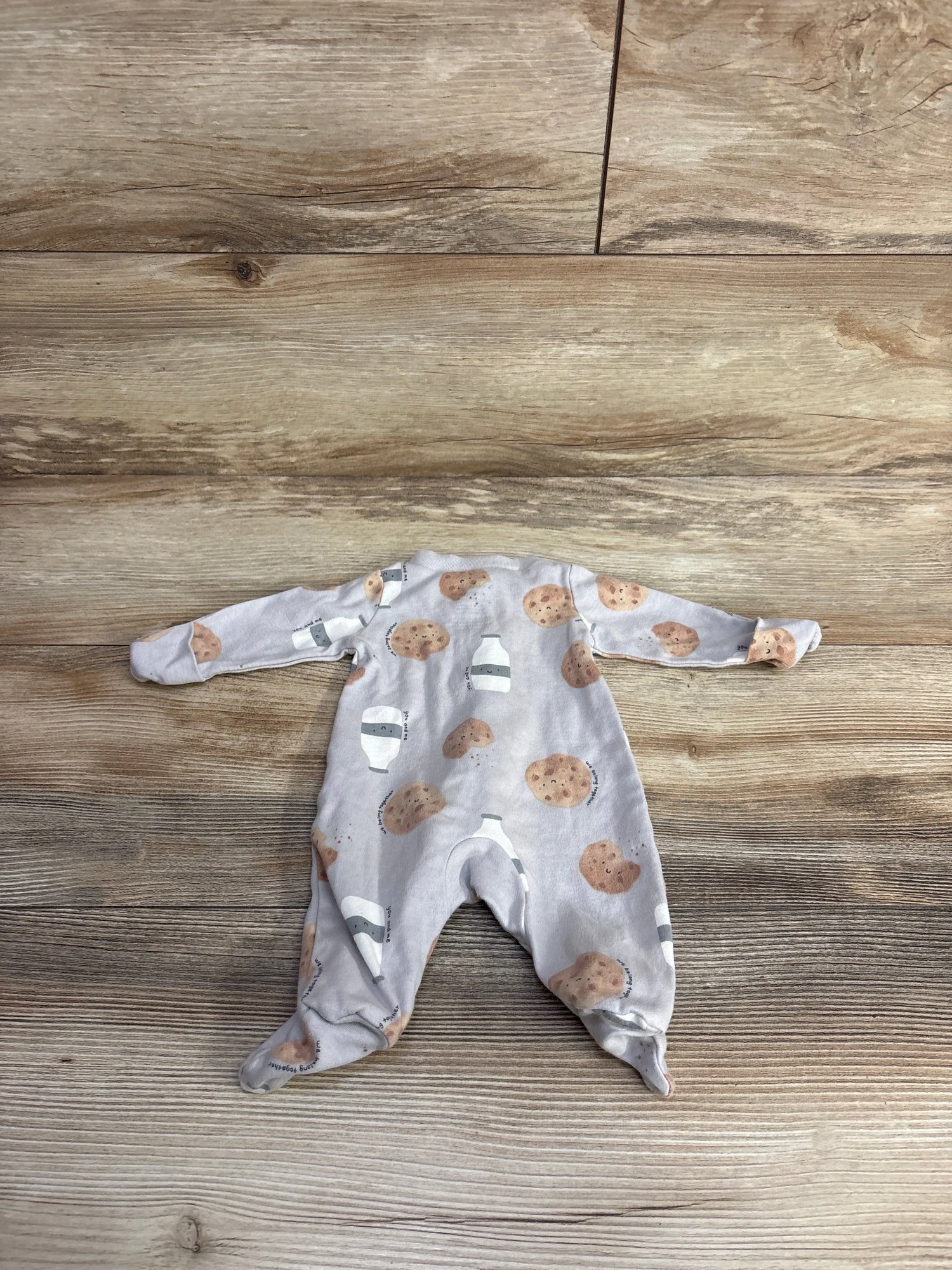 Carter's Milk & Cookies Sleeper Grey sz Preemie