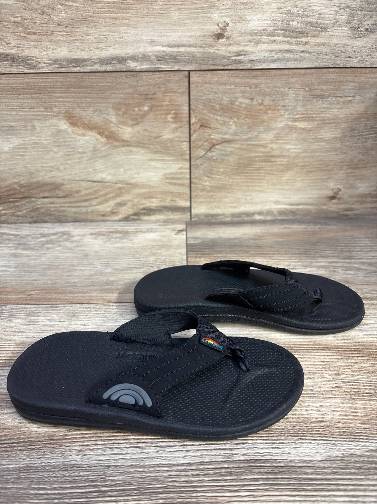 Rainbow Cape Sandals Black sz 11/12c