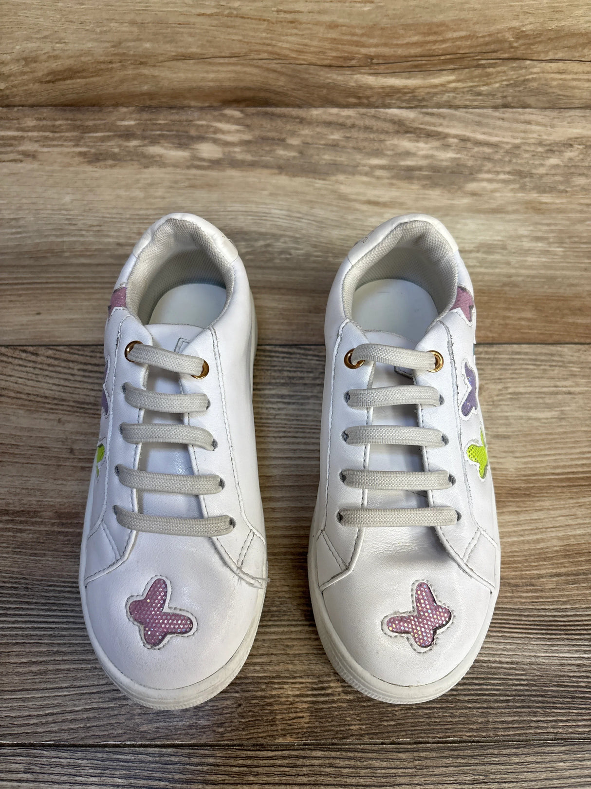 Kurt Geiger London Mini Laney Butterfly Sneakers White sz 12c