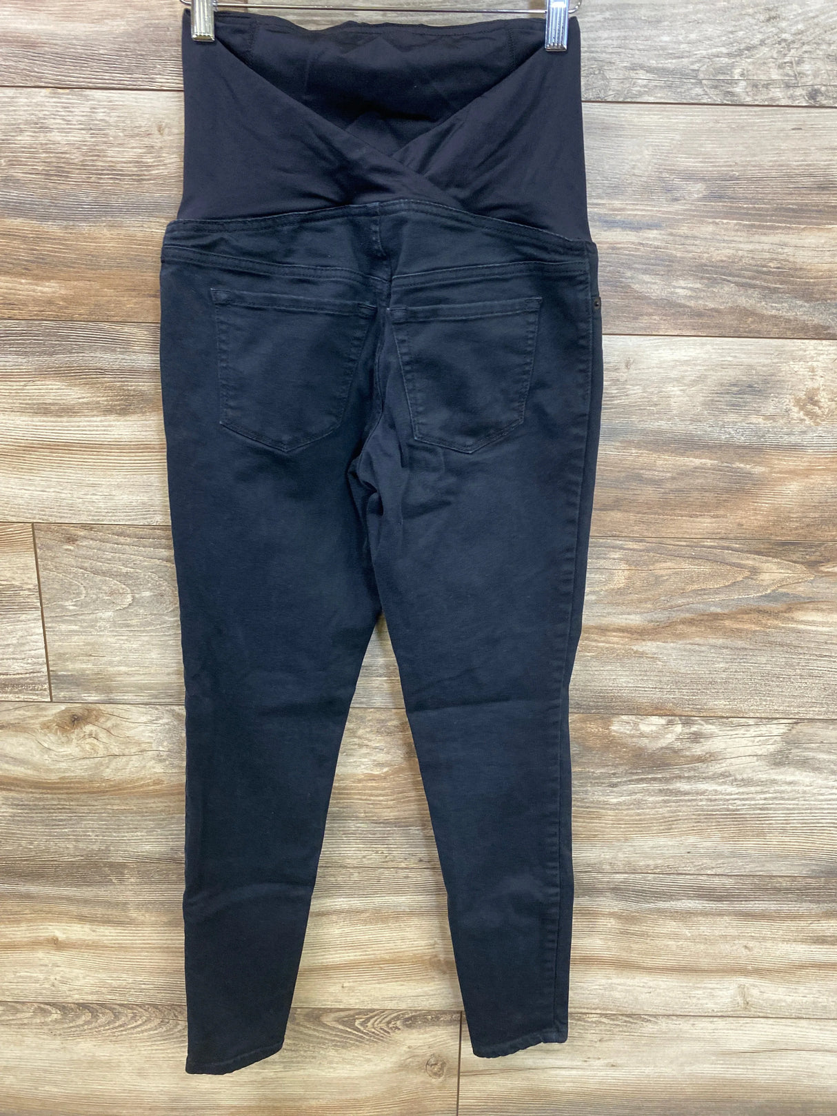 Isabel Maternity Crossover Panel Skinny Jeans Black sz XS - Me n Mommy To Be