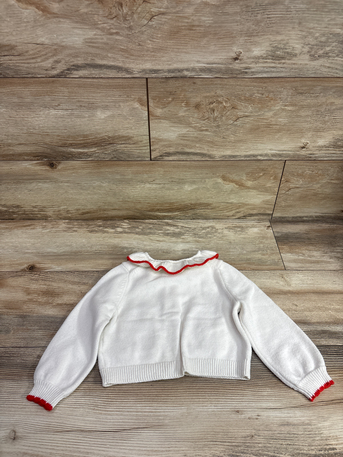 Amazon Essentials x Sofia Grainge Knit Cardigan Sweater White sz 3T