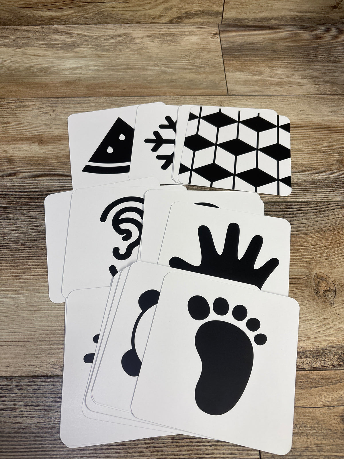 Beiens Black & White Visual Stimulus Cards 2pk 40pc
