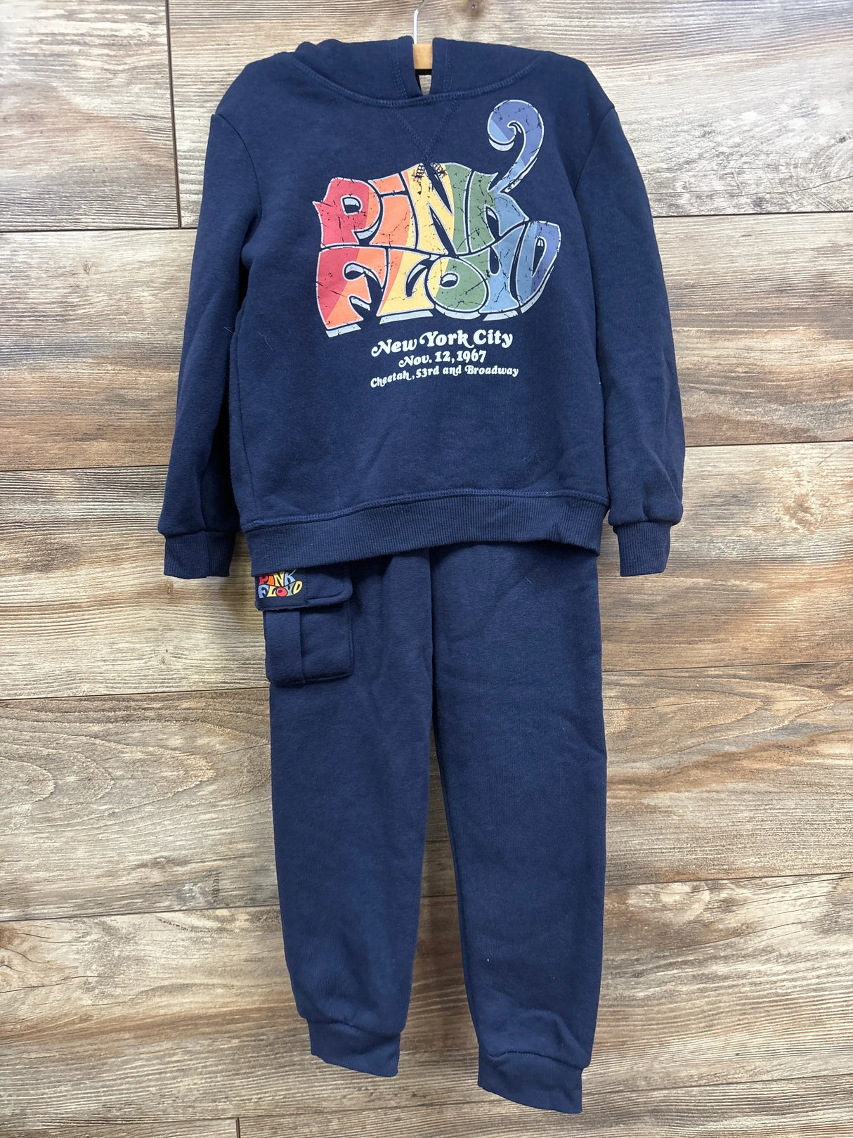 Pink Floyd 2pc Sweatshirt & Joggers Set Navy sz 4T