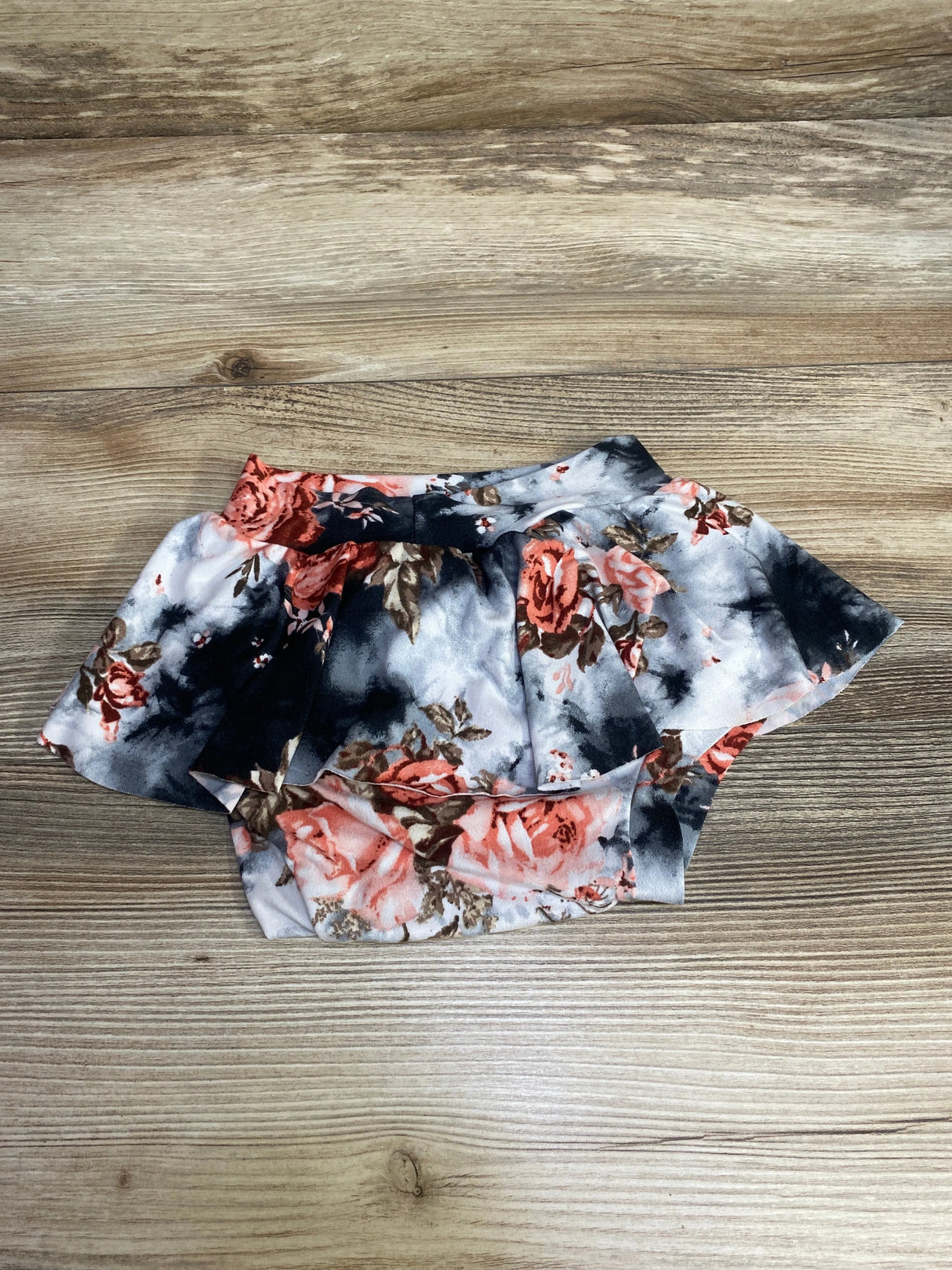 Sweet Pea Floral Skirted Bloomers Black sz 6-9m - Me n Mommy To Be