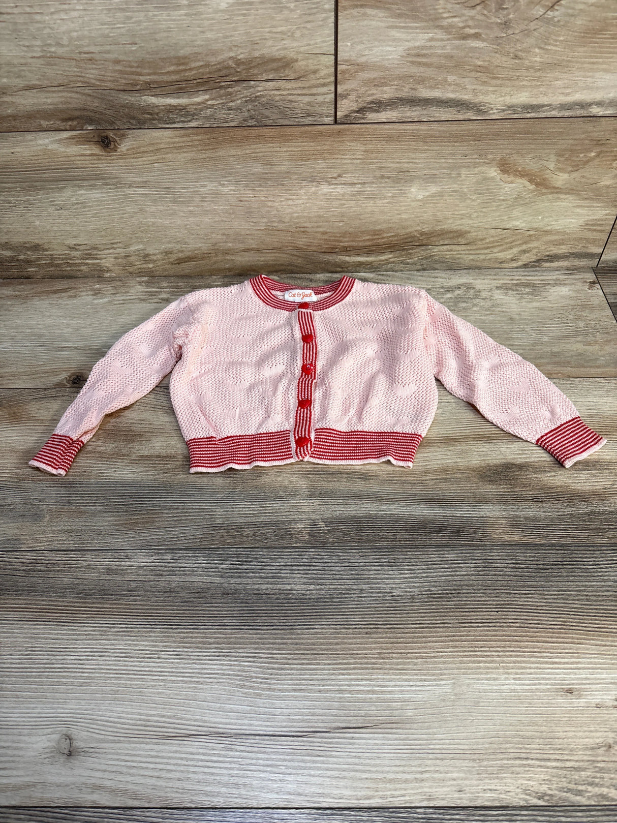 Cat & Jack Button Front Cardigan Pink sz 2T