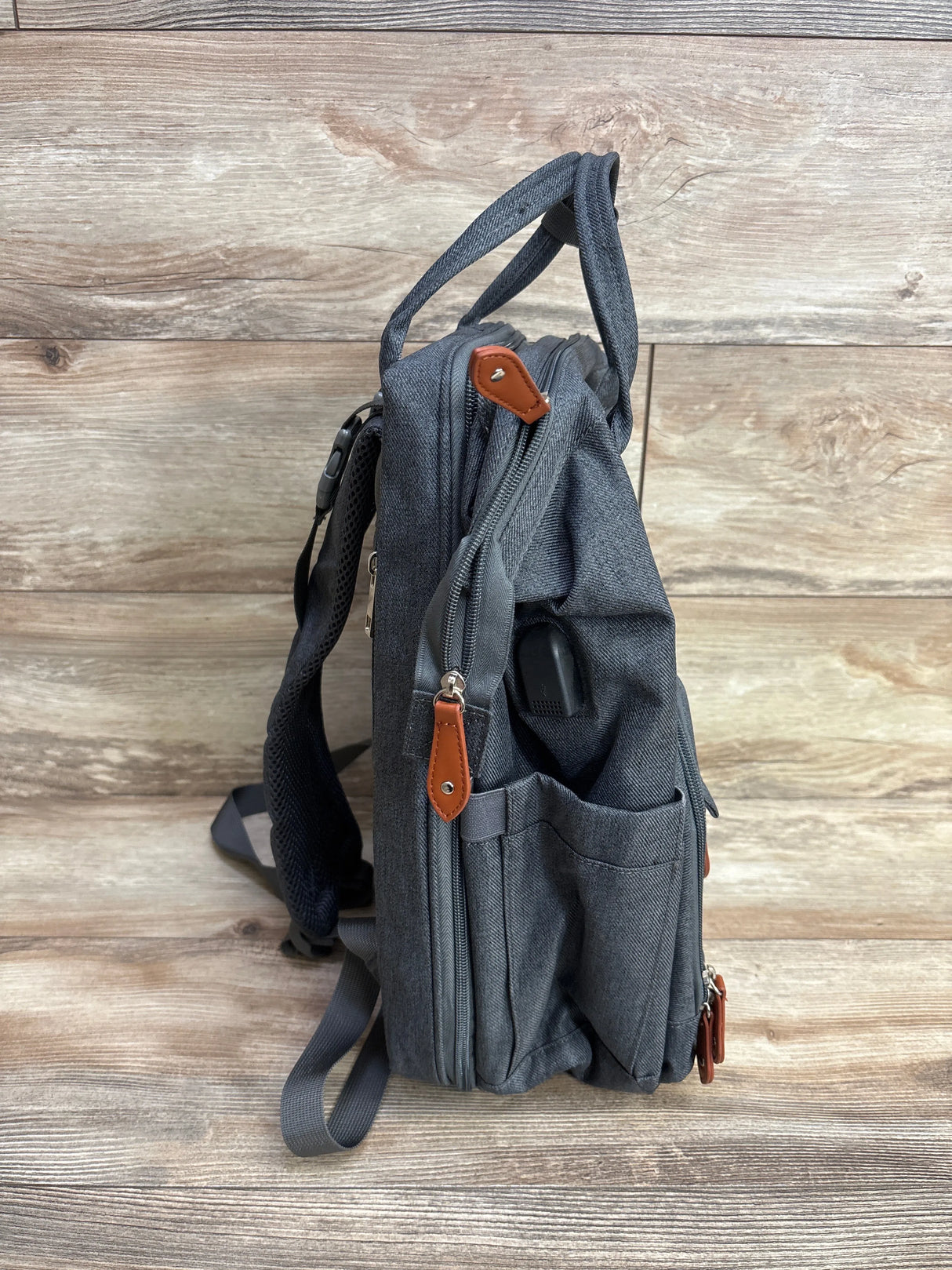 HOBEST Diaper Bag Backpack w/ Changing Station & USB Grey