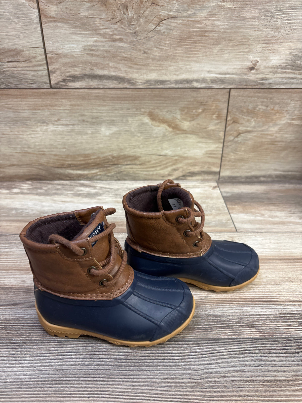 Sperry Port Alpine Waterproof Duck Boots Navy sz 8c