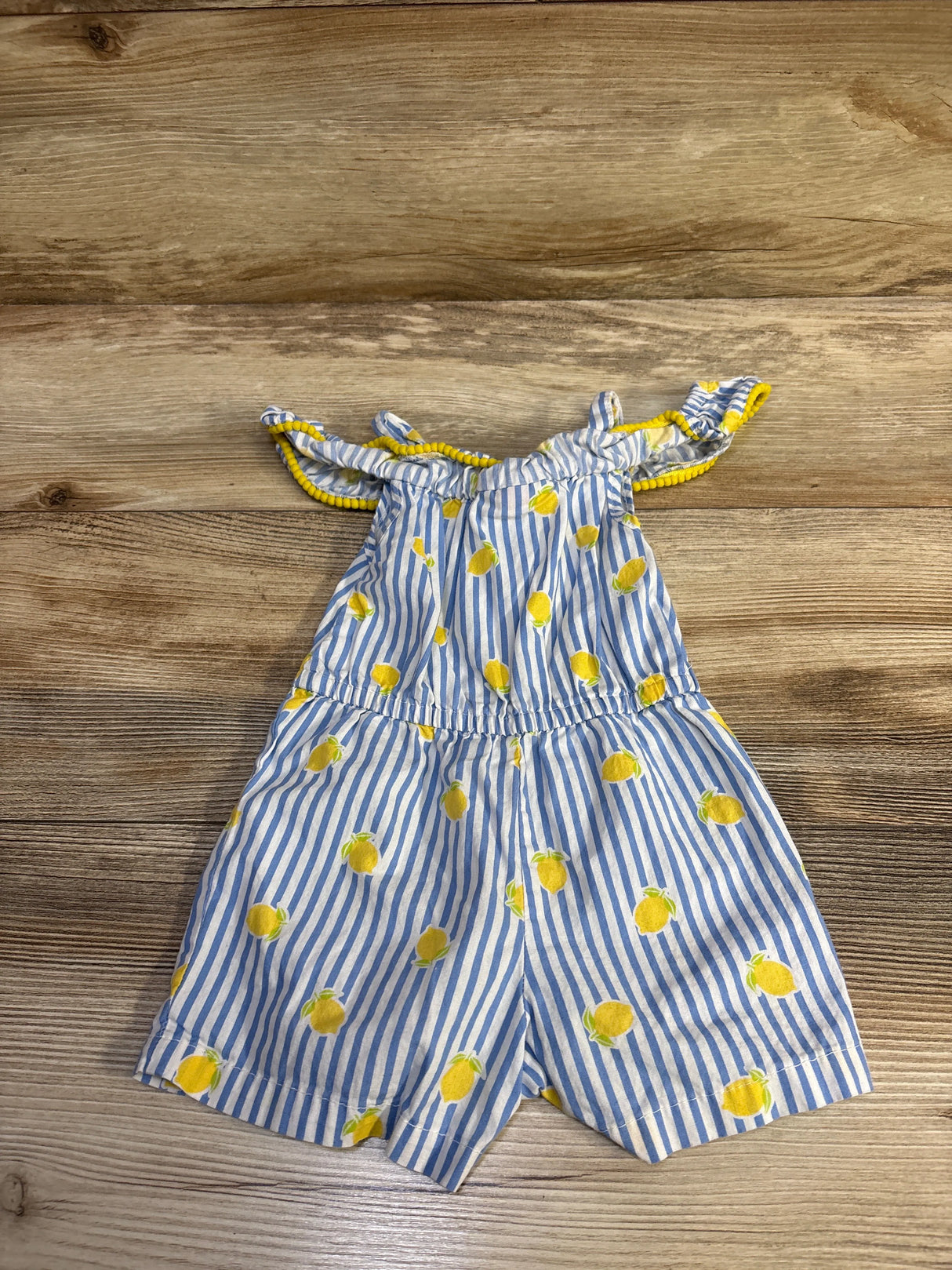 Penelope Mack Lemon Shortie Romper Blue sz 18m