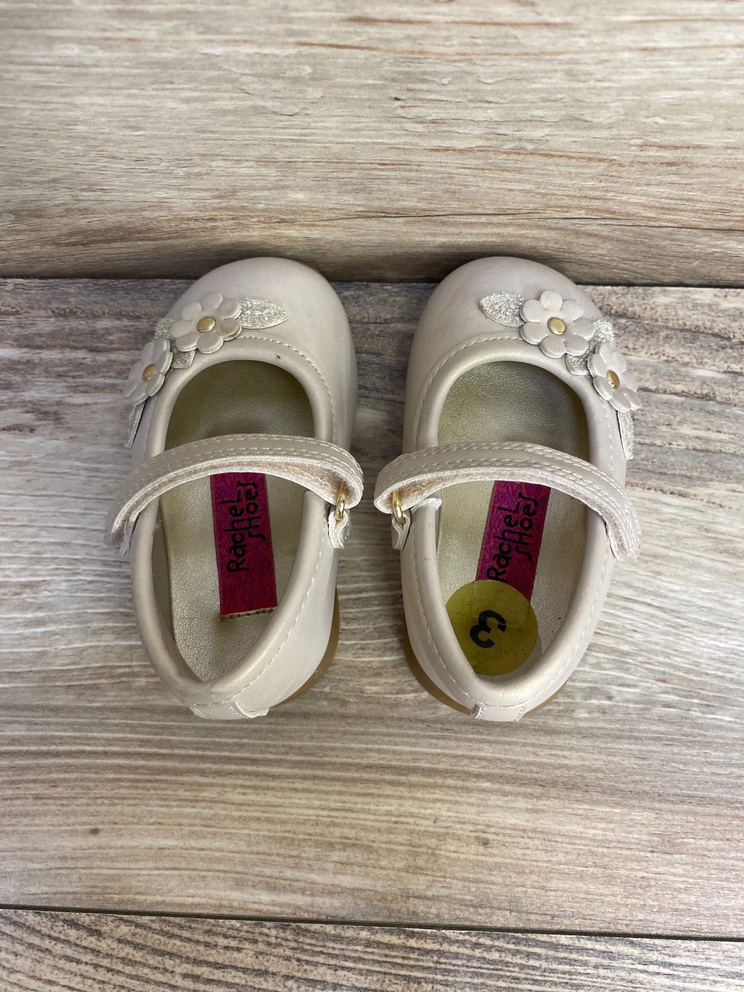 Rachel Shoes Fleur Mary Jane Beige Shoes sz 3c - Me n Mommy To Be