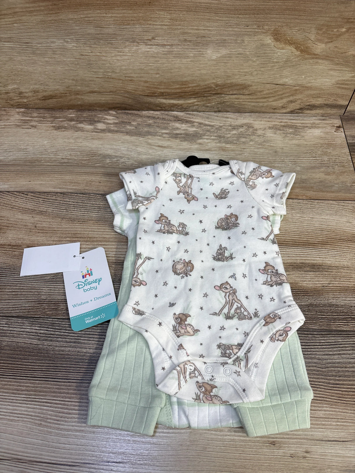 NEW Disney baby 4pc Bambi Layette Set Green sz Newborn