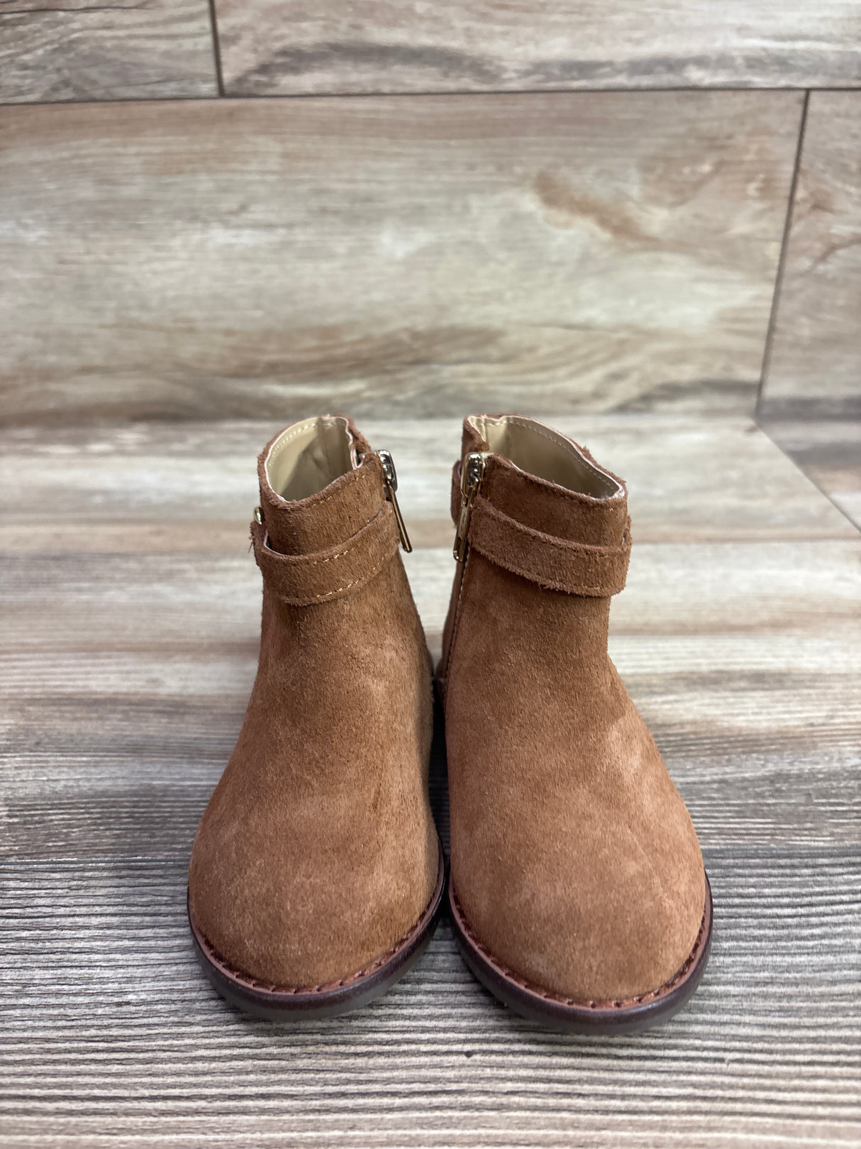 NWOT Janie & Jack Suede Bridle Bit Boots Brown sz 6c