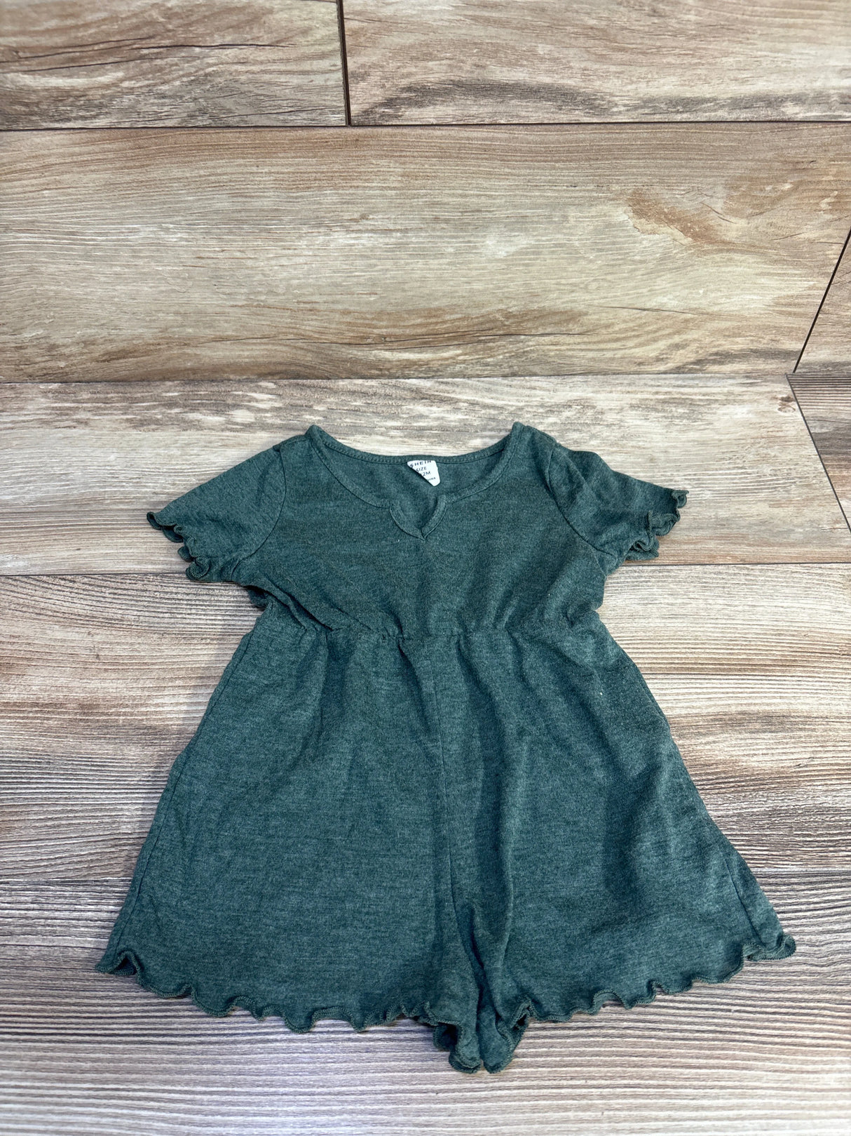 Shein Shortie Romper Green sz 9-12m