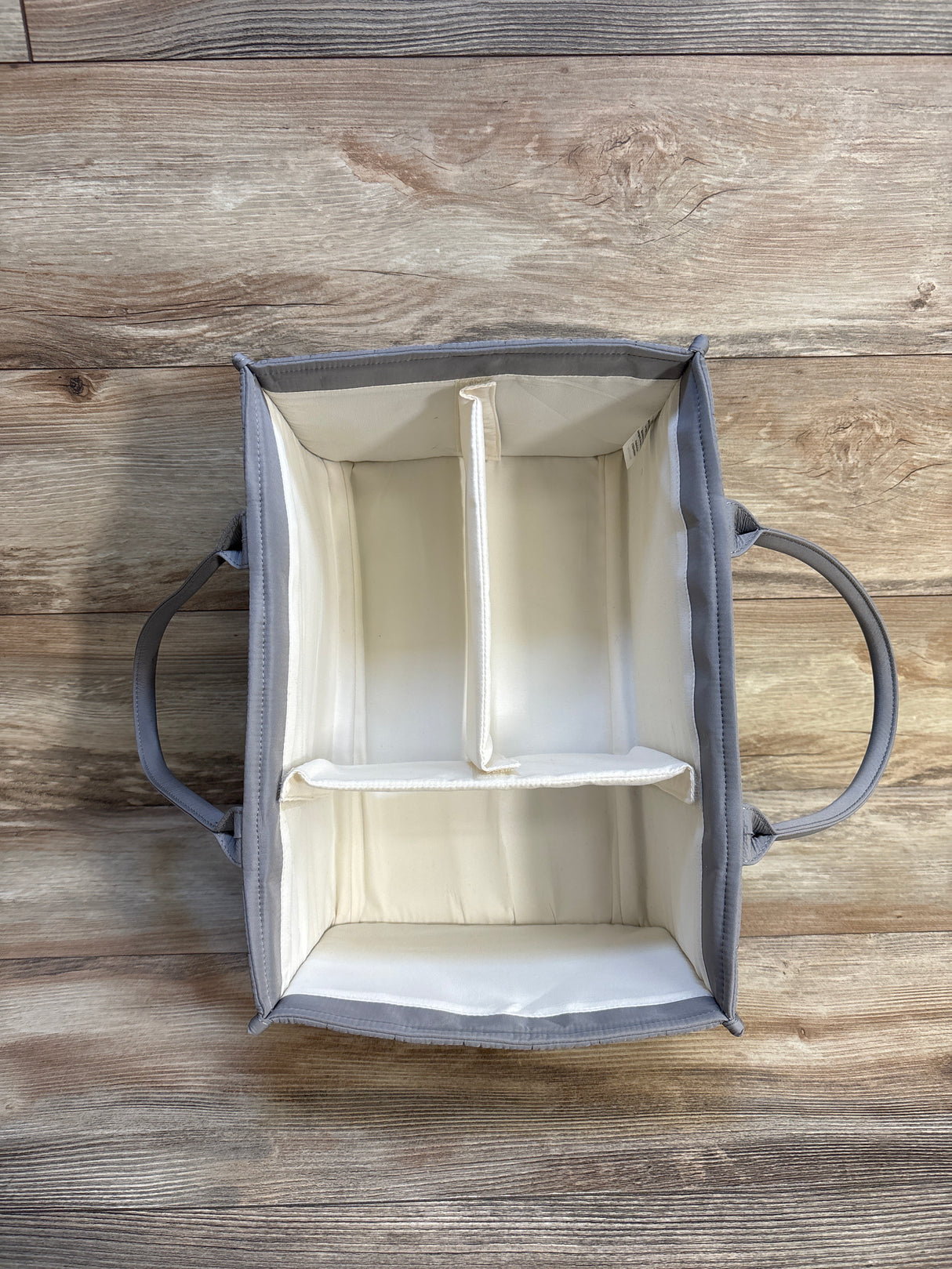 Blissful Diary Baby Diaper Caddy Organizer Light Grey