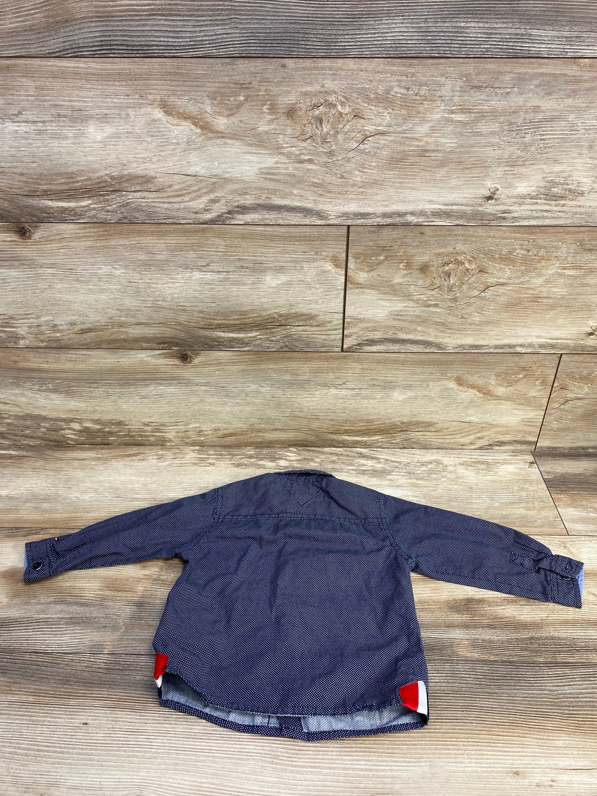 Tommy Hilfiger Polka Dot Button Up Shirt Navy sz 18m