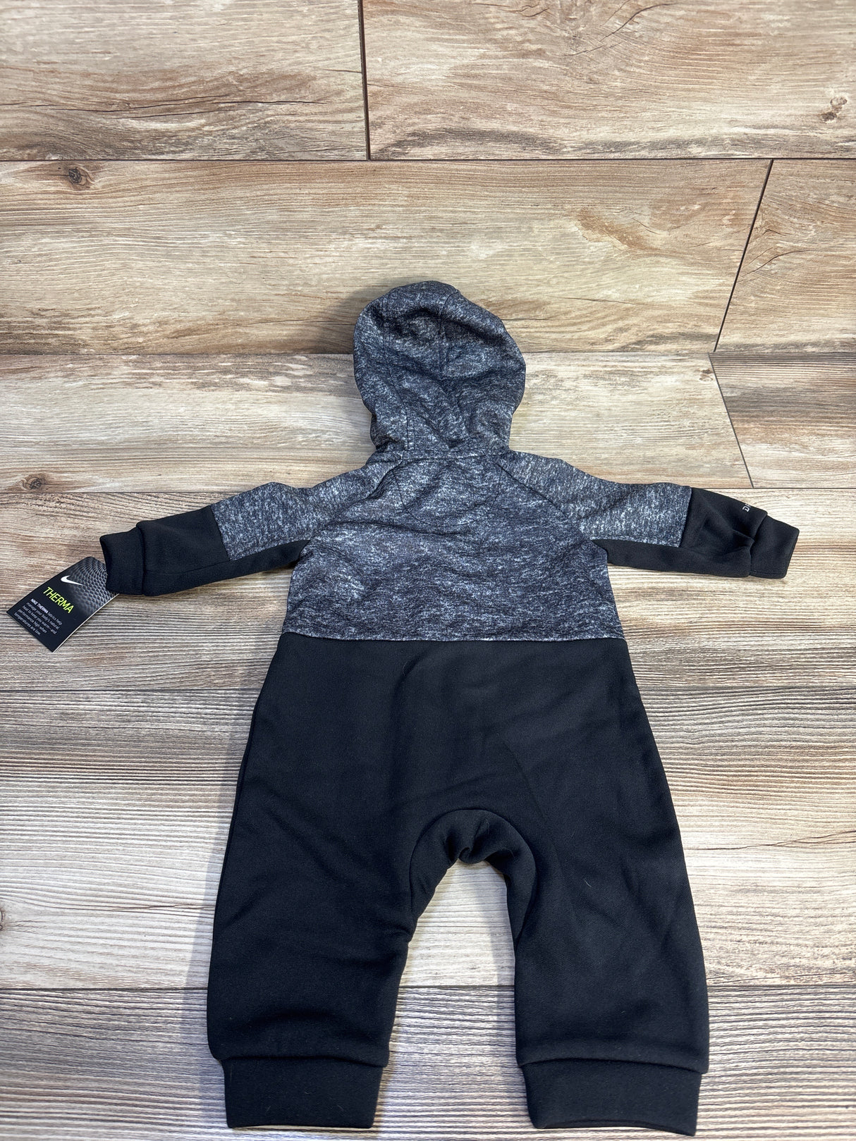 NEW Nike Dri-Fit Hooded Coverall Black sz 3m