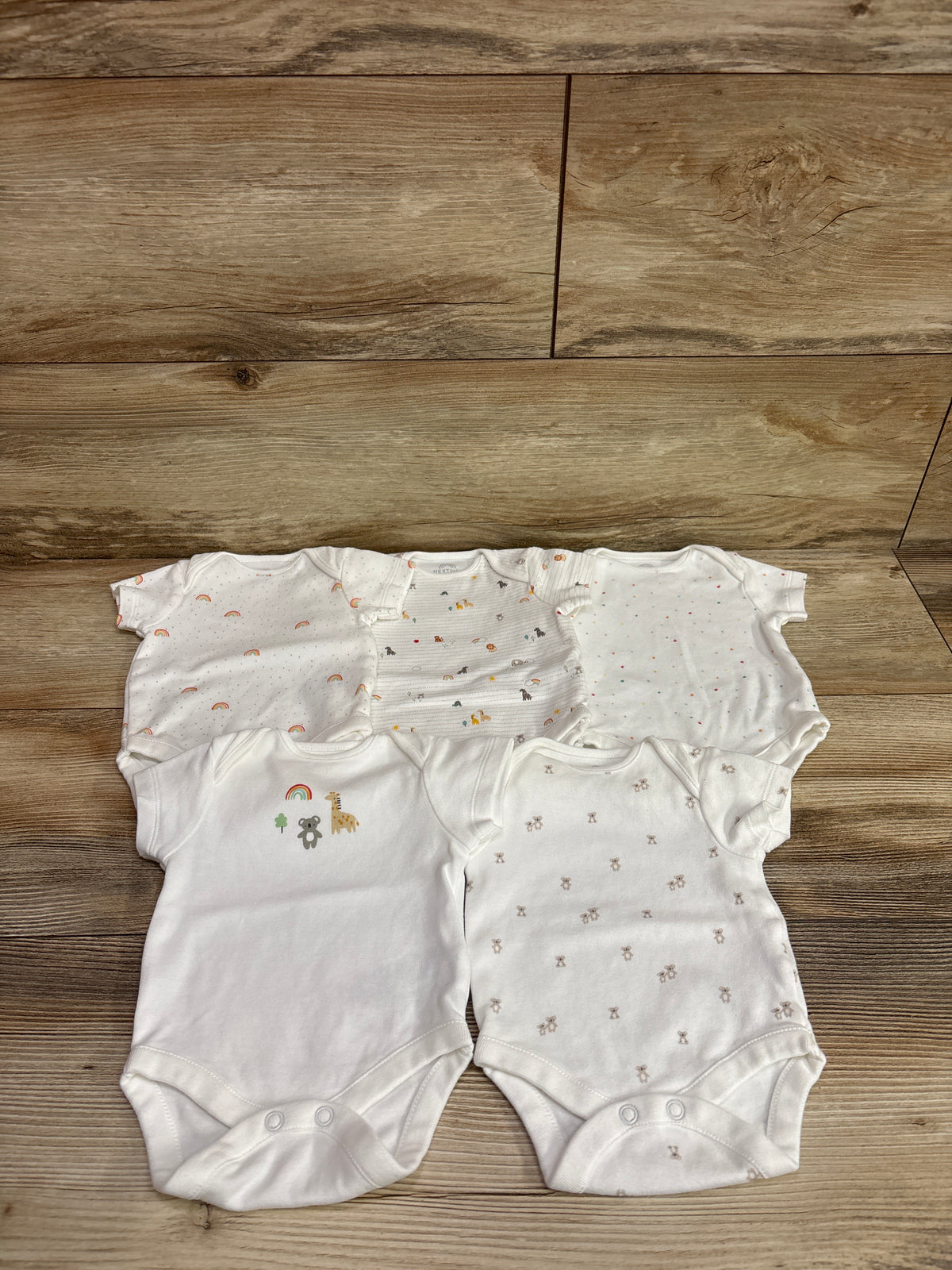 Next Baby 5pk Bodysuit Set White sz Newborn