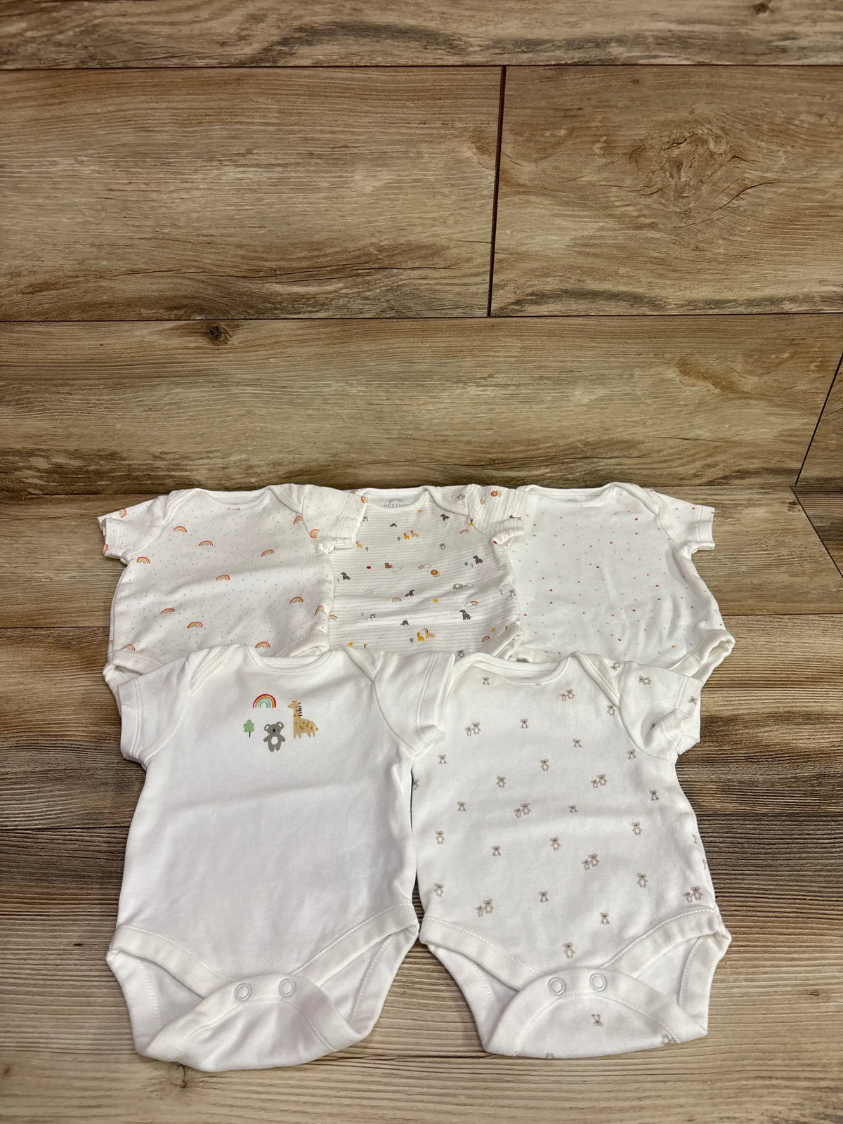 Next Baby 5pk Bodysuit Set White sz Newborn