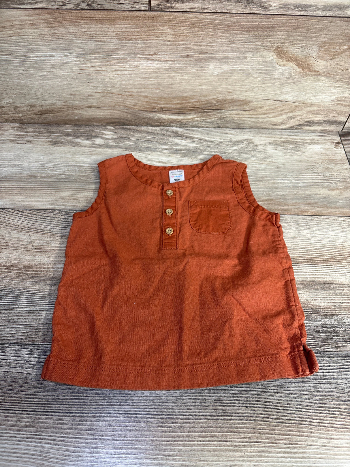Carter's Hilary Duff Henley Top Brown sz 18m - Me n Mommy To Be