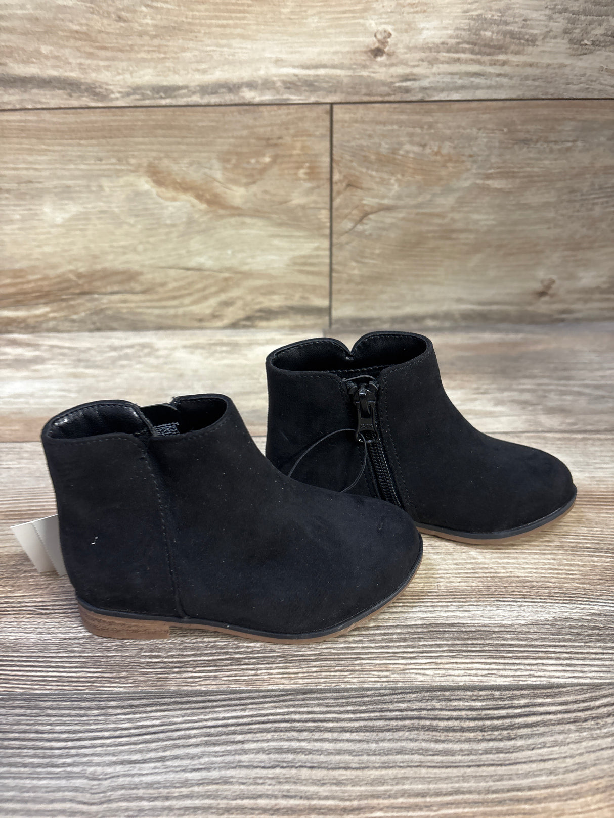 NEW Cat & Jack Penelope Zipper Booties Black sz 7c