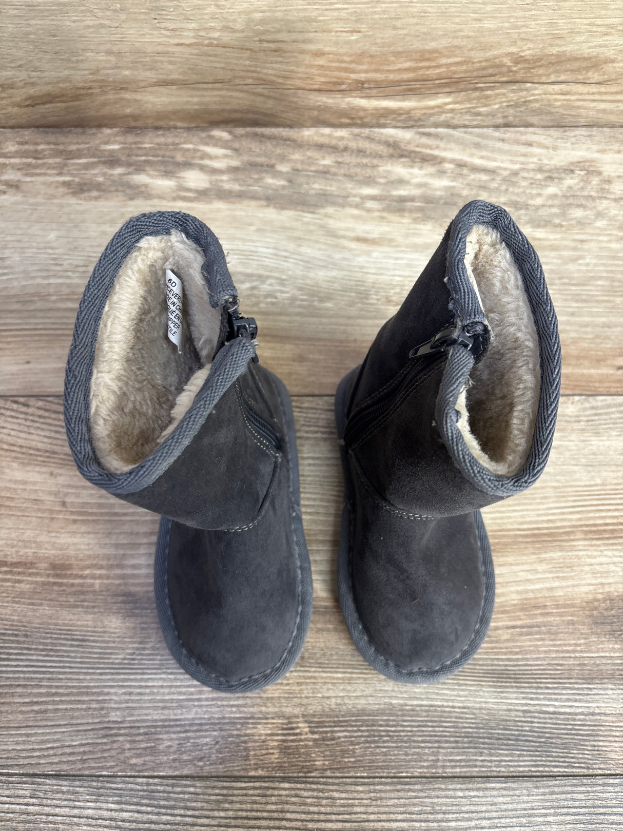 Harper Canyon Seude Tall Shearling Boots Grey sz 6c