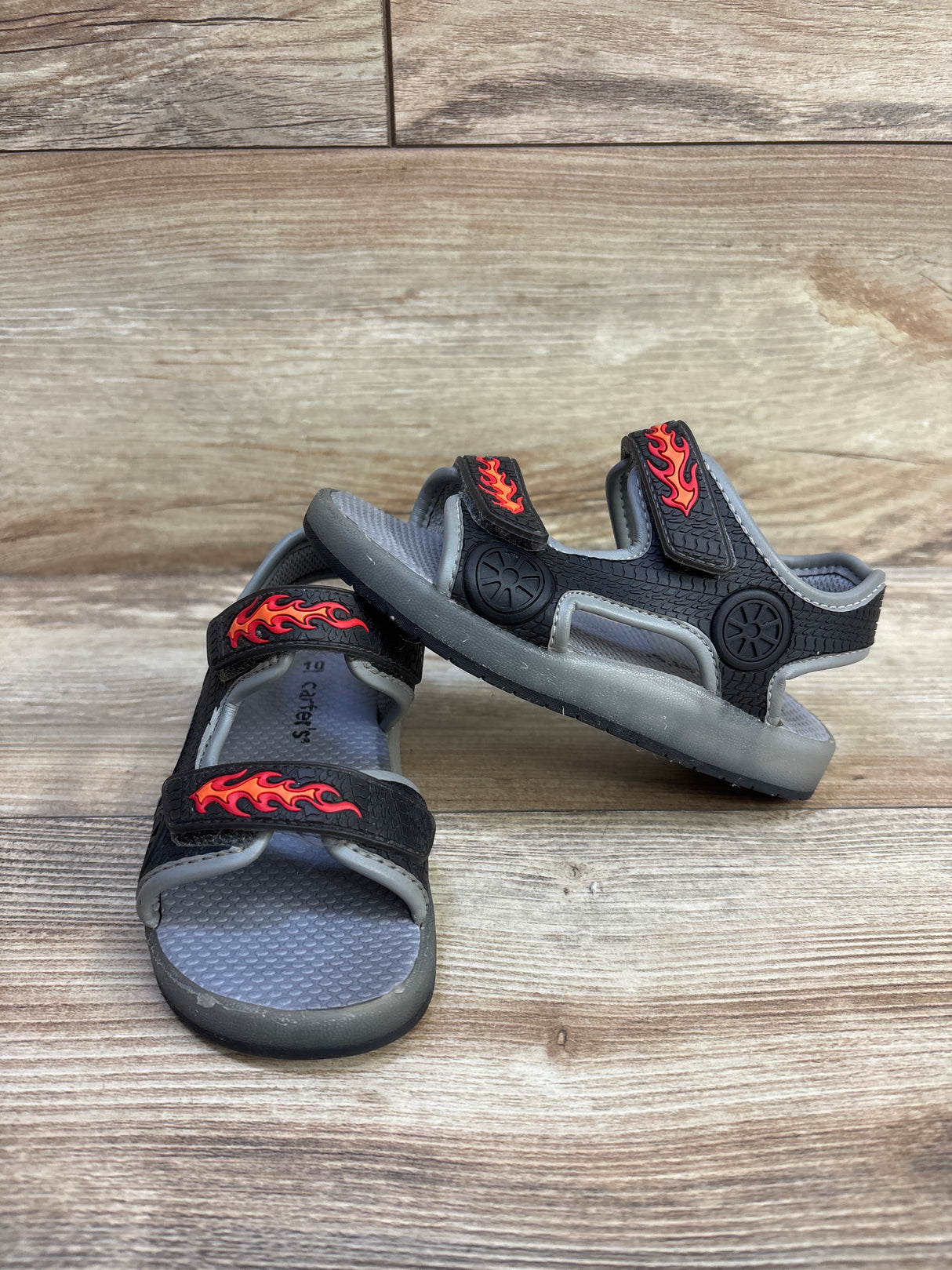 Carter's Double Strap Sandals Black sz 10c