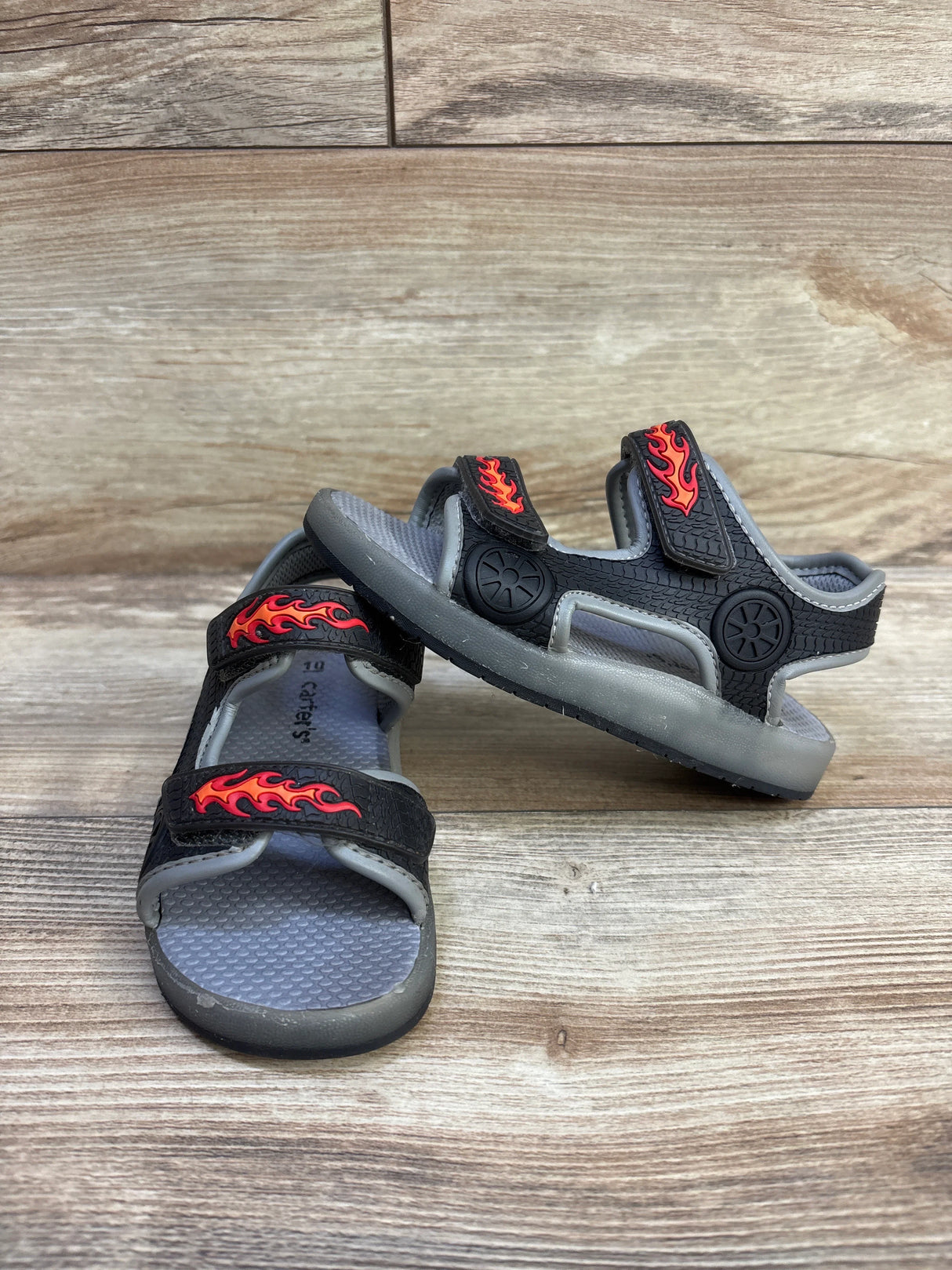 Carter's Double Strap Sandals Black sz 10c