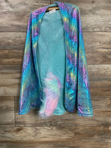 Great Pretenders Reversible Unicorn/Dragon Cape Blue sz 5-6 - Me n Mommy To Be