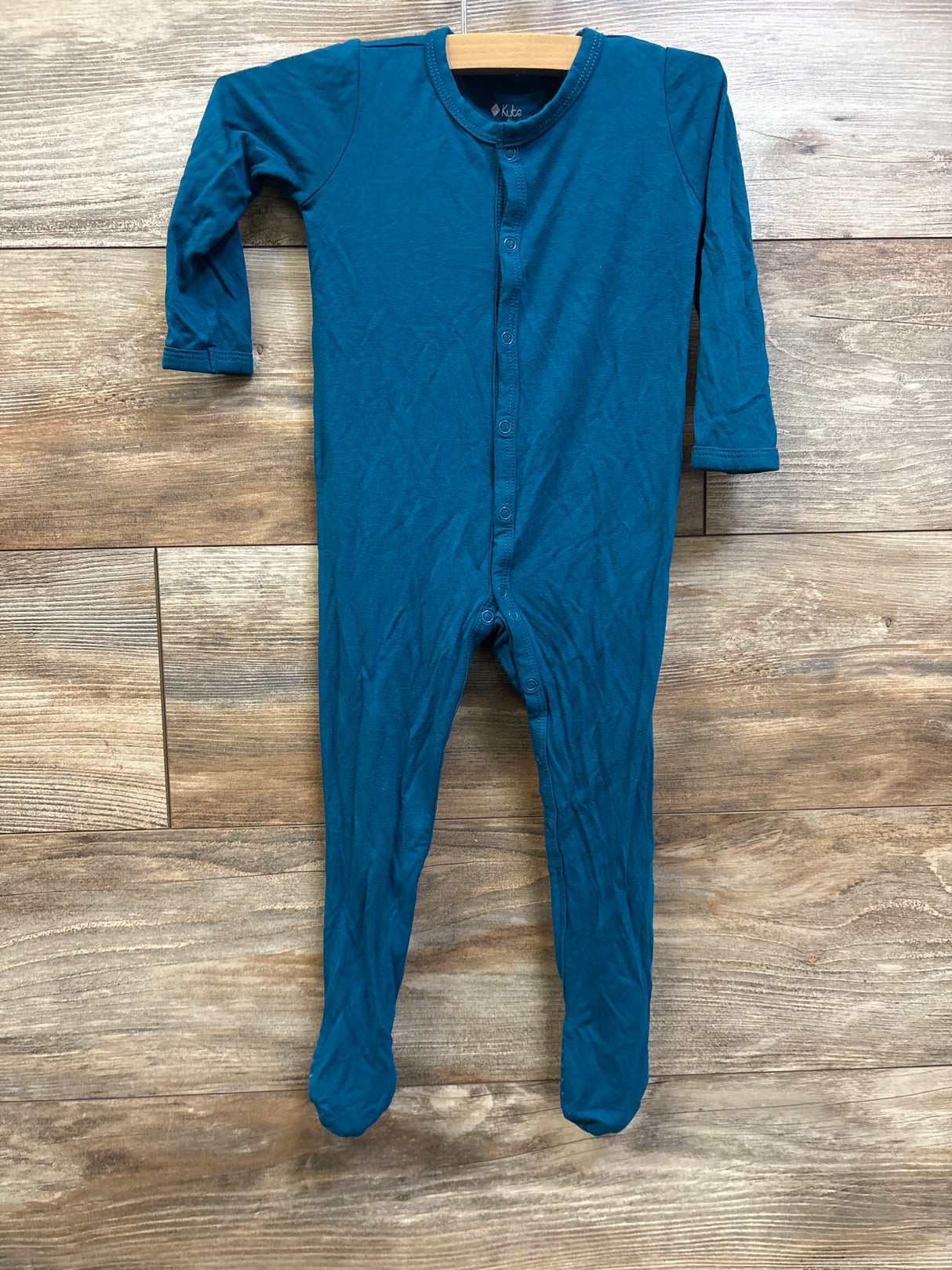 Kyte Baby Bamboo Snap Footie Blue sz 12-18m