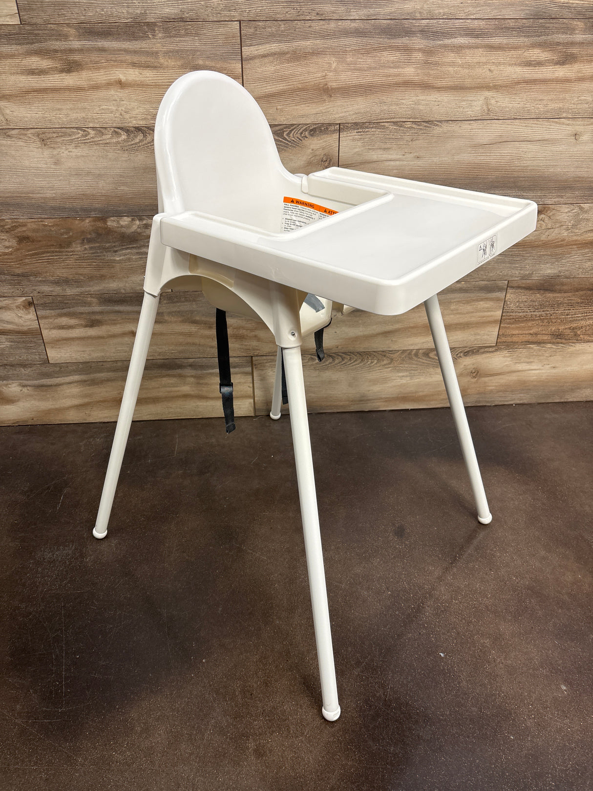 IKEA ANTILOP High Chair with Tray, White
