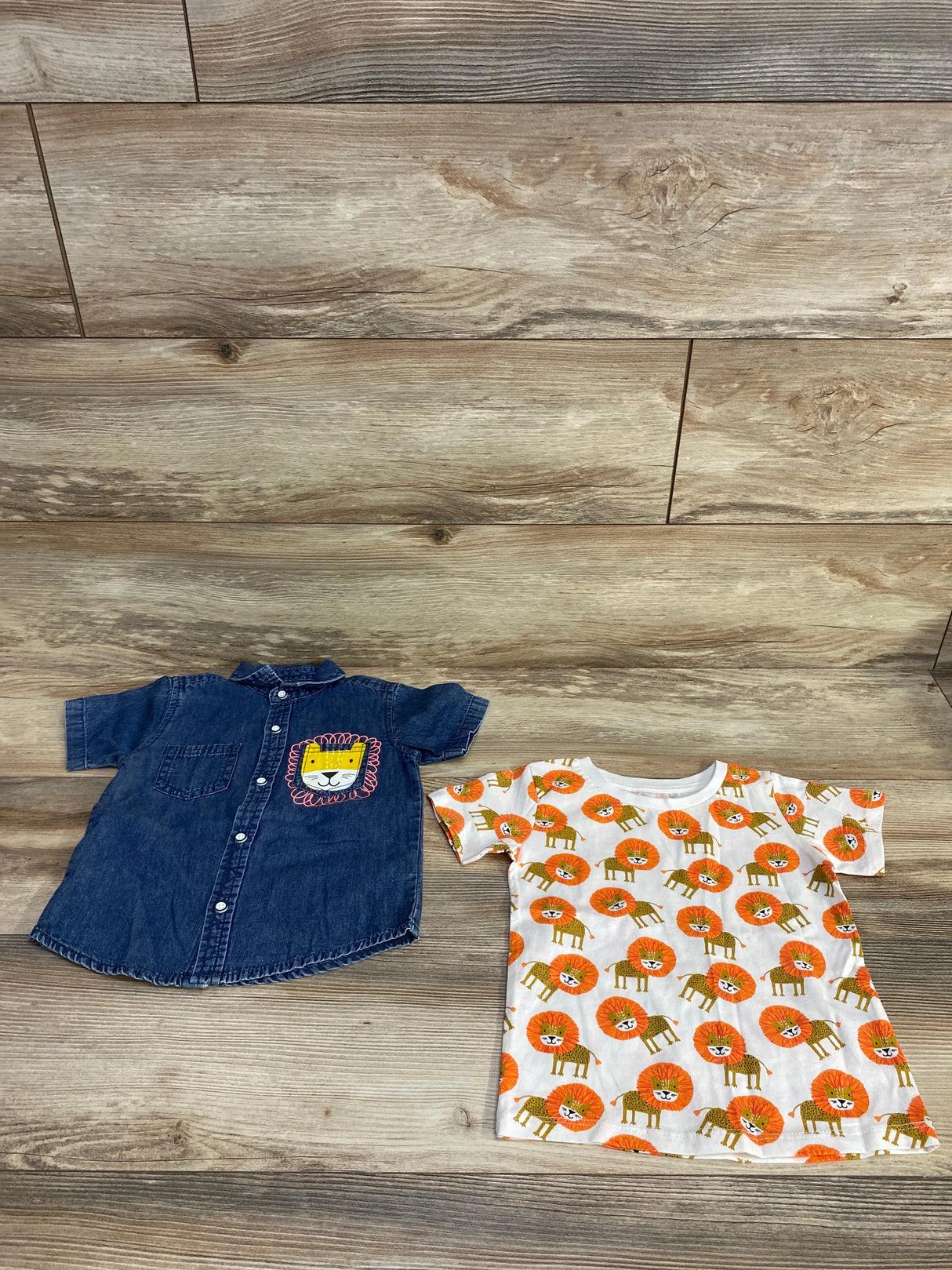 St. Bernard For Dunnes Stores 2pk Lion Shirts Blue/White sz 18-23m - Me n Mommy To Be
