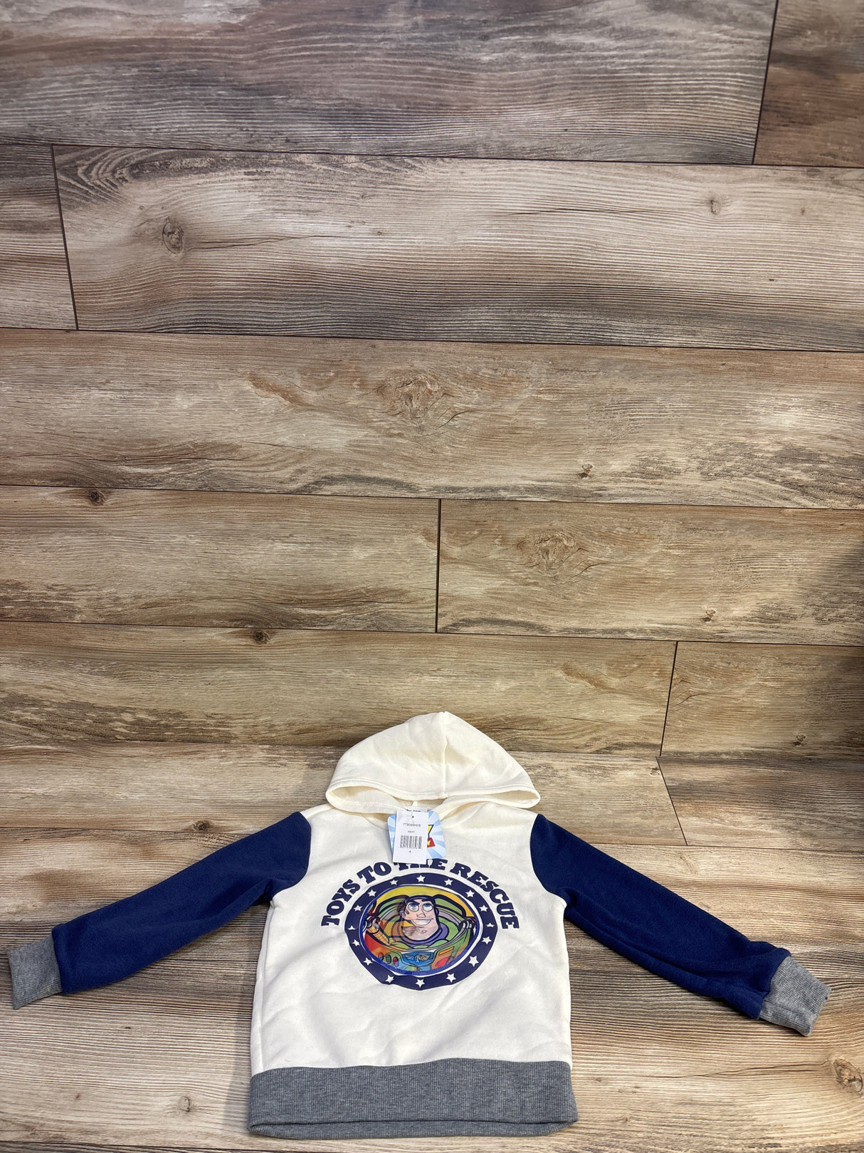NEW Disney Pixar Toy Story Lenticular Pullover Hoodie White sz 4T