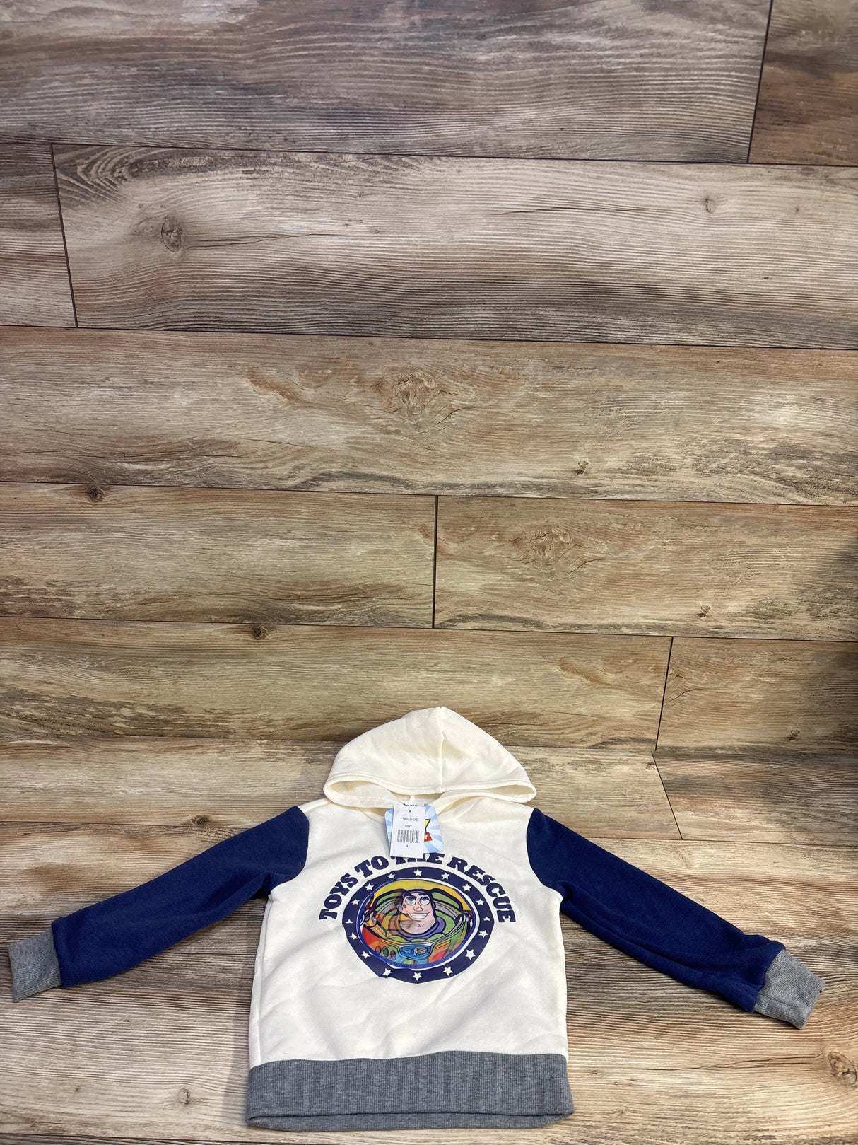 NEW Disney Pixar Toy Story Lenticular Pullover Hoodie White sz 4T