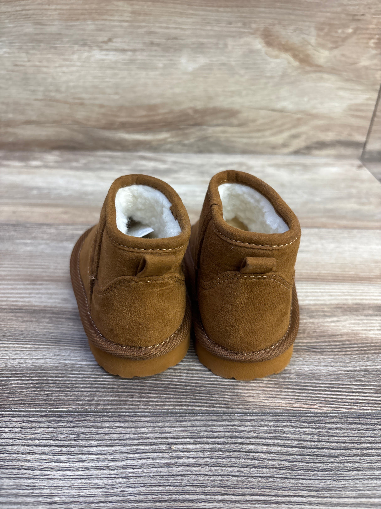 Baby Gap Vegan Suede Shepra-Lined Boots Brown sz 5c
