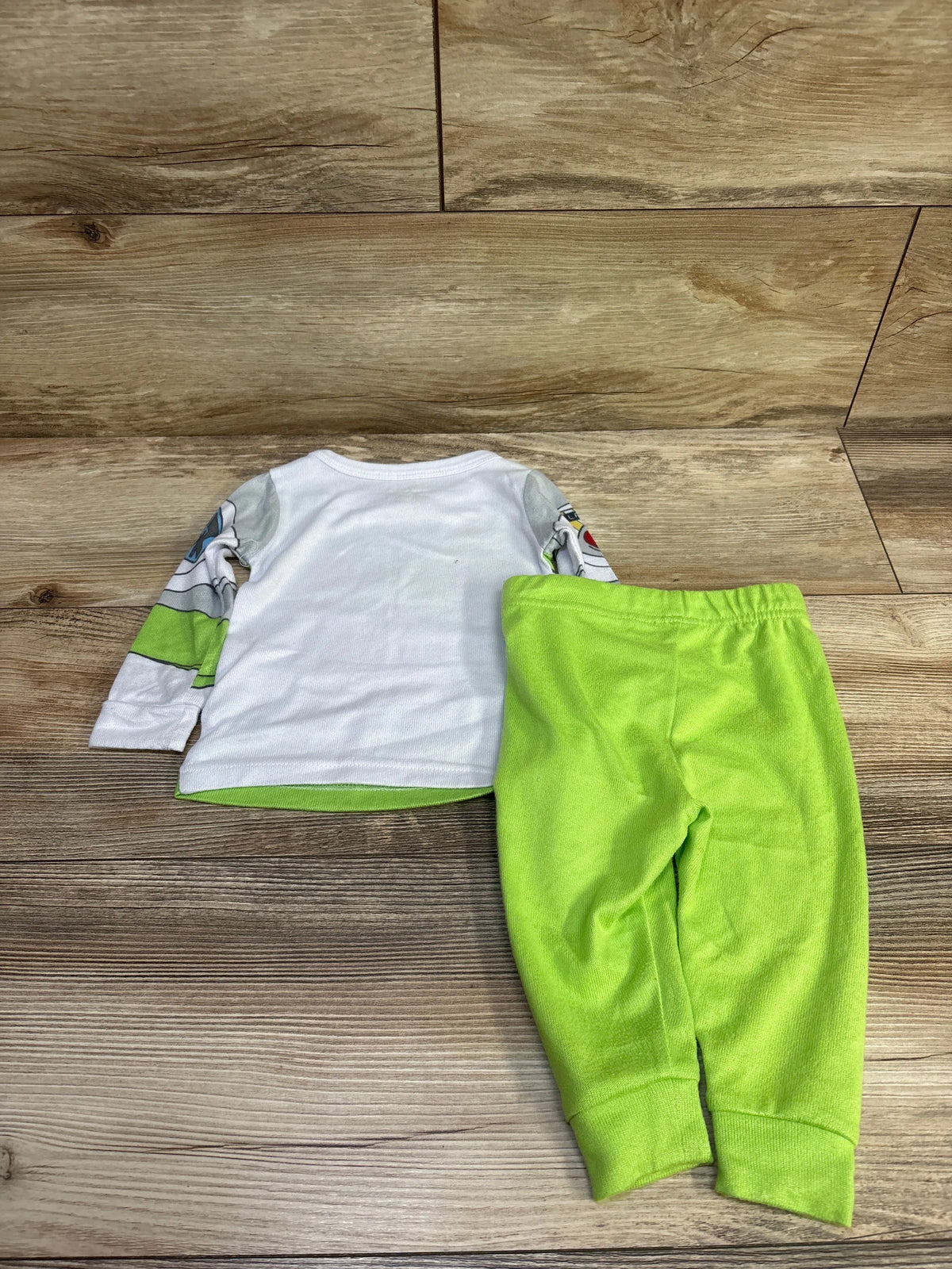 Disney Pixar Toy Story 2pc Buzz Lightyear Pajama Set White sz 12m
