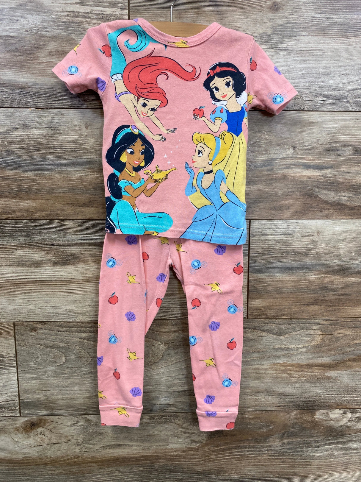 Disney Princess 2pc Pajama Set Pink sz 4T