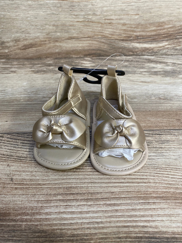 NEW Child of Mine Gold Sandals sz 3-6m - Me n Mommy To Be