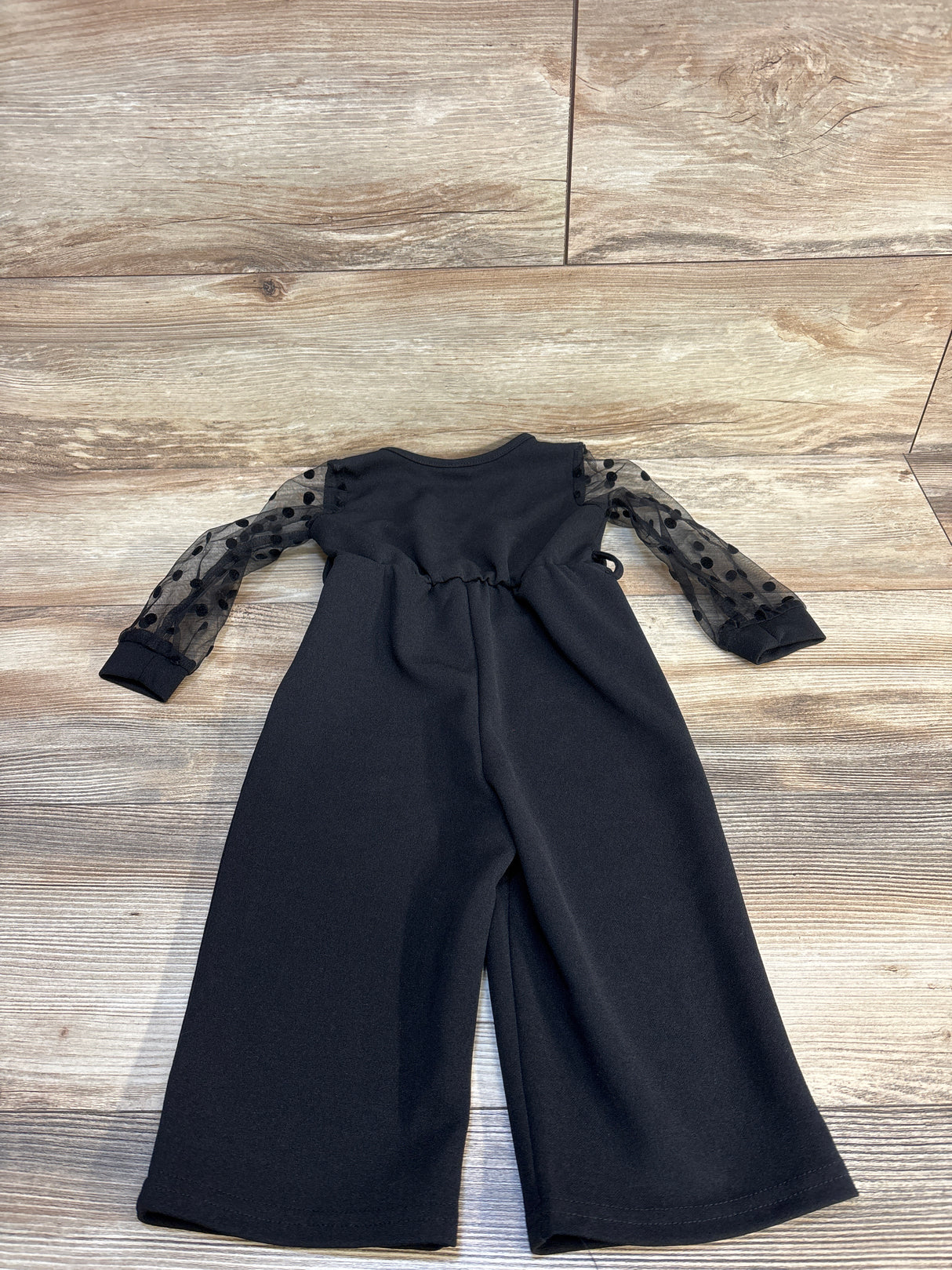 Shein Lace Sleeve Jumpsuit Black sz 12-18m