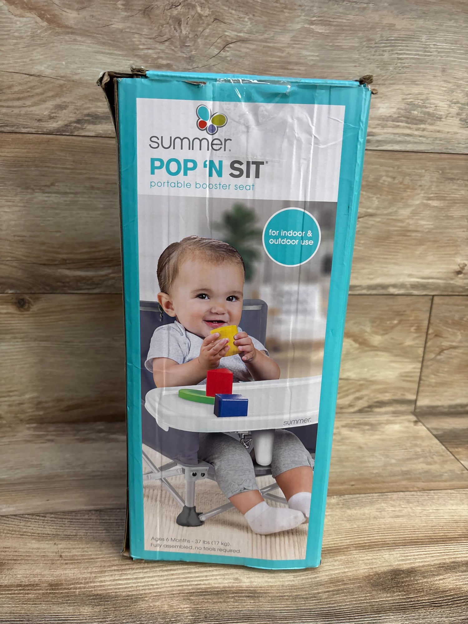 Summer Infant Pop 'N Sit Portable Infant Booster Seat - Grey
