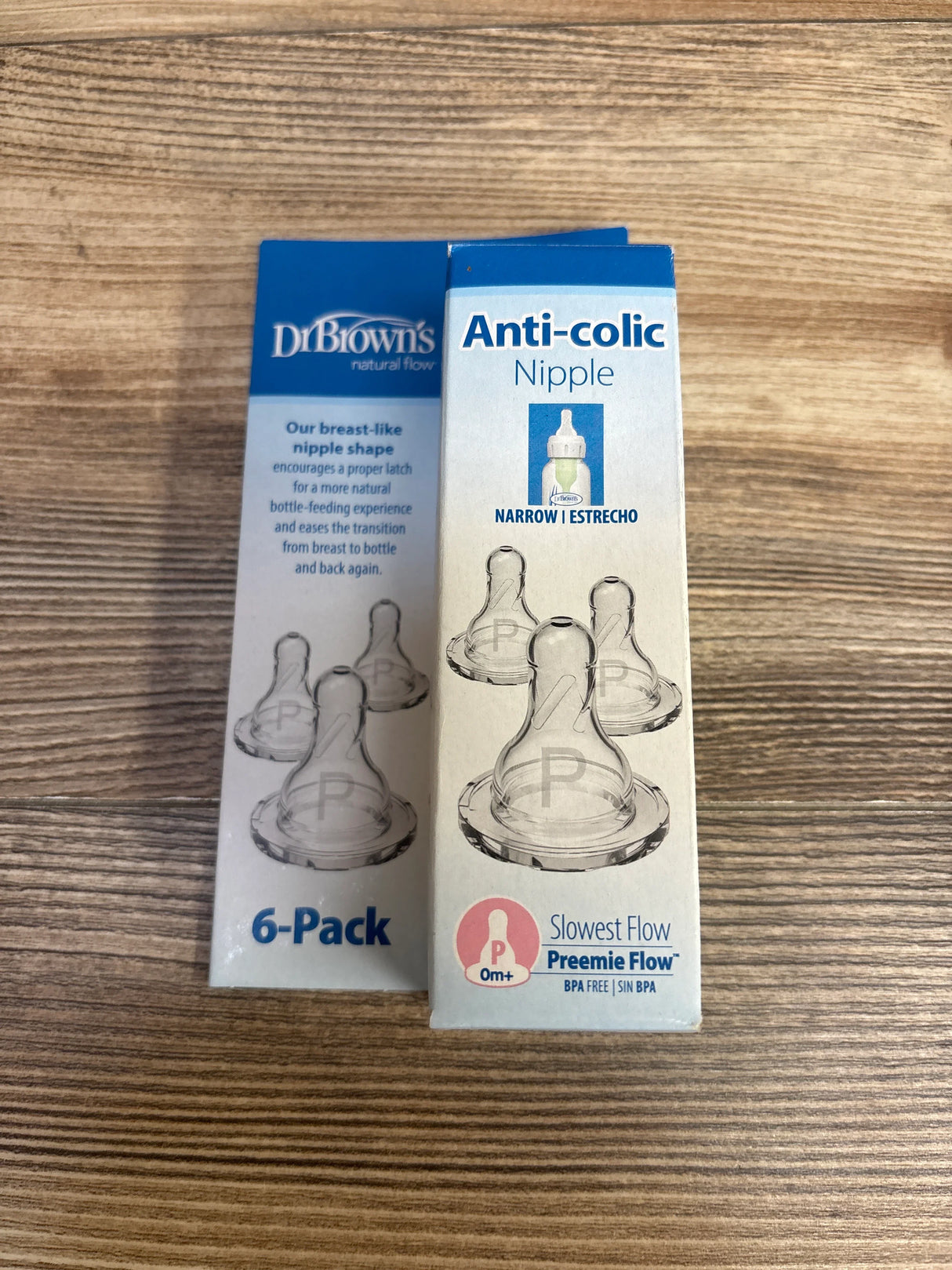 NEW Dr. Brown's Preemie Flow Narrow Silicone Nipples Slowest Flow - 6pk