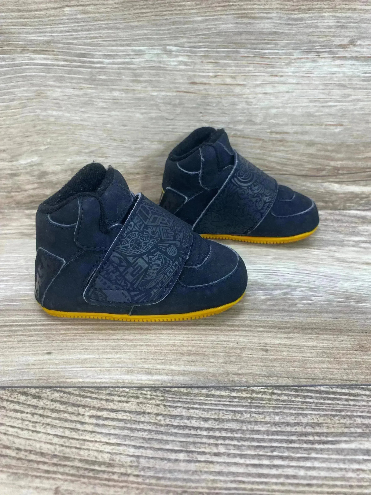 Jordan Black Crib Booties sz 3c - Me n Mommy To Be
