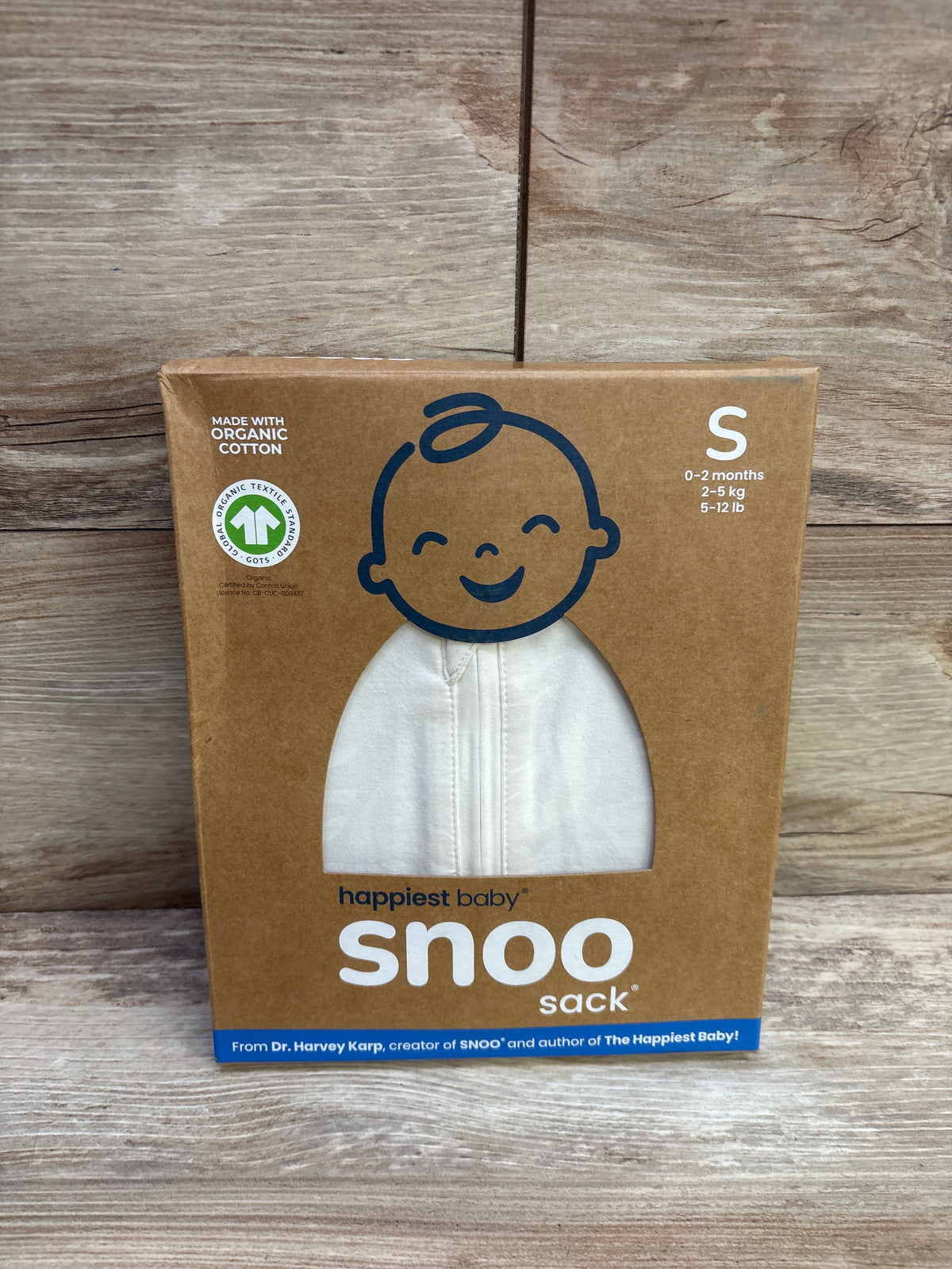 NEW Happiest Baby SNOO Sleep Sack in White sz 0-2m
