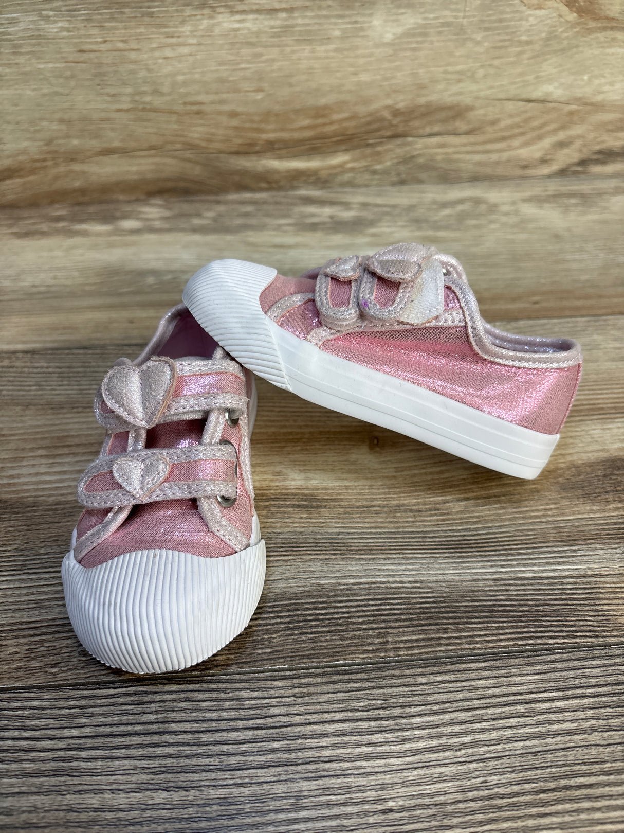 Harper Canyon Marie Metallic Sneakers Pink sz 6c