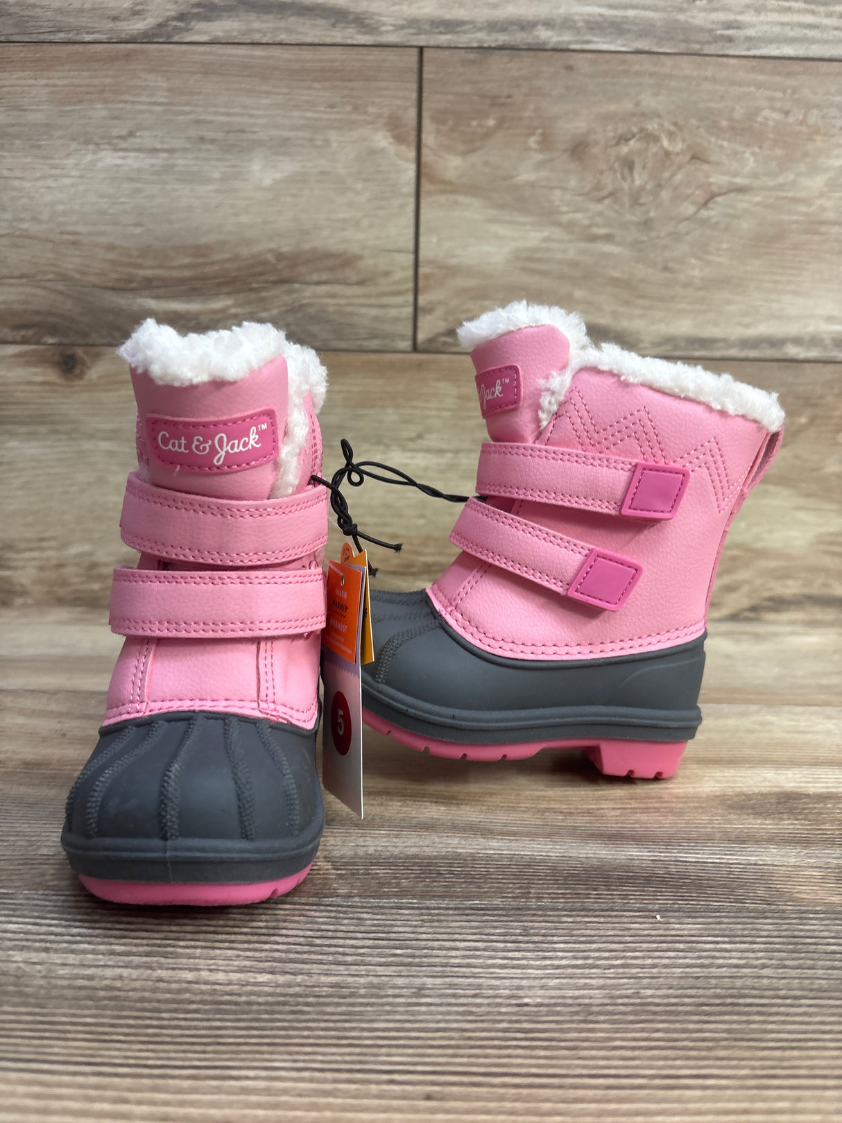 NEW Cat & Jack Denver Winter Boots Pink sz 5c