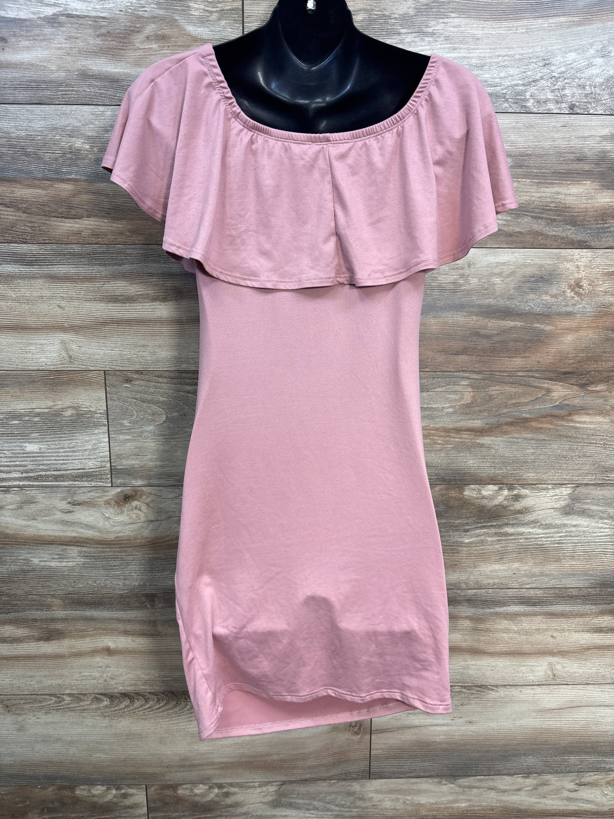 Hello Miz Maternity Ruched Dress Pink sz Small