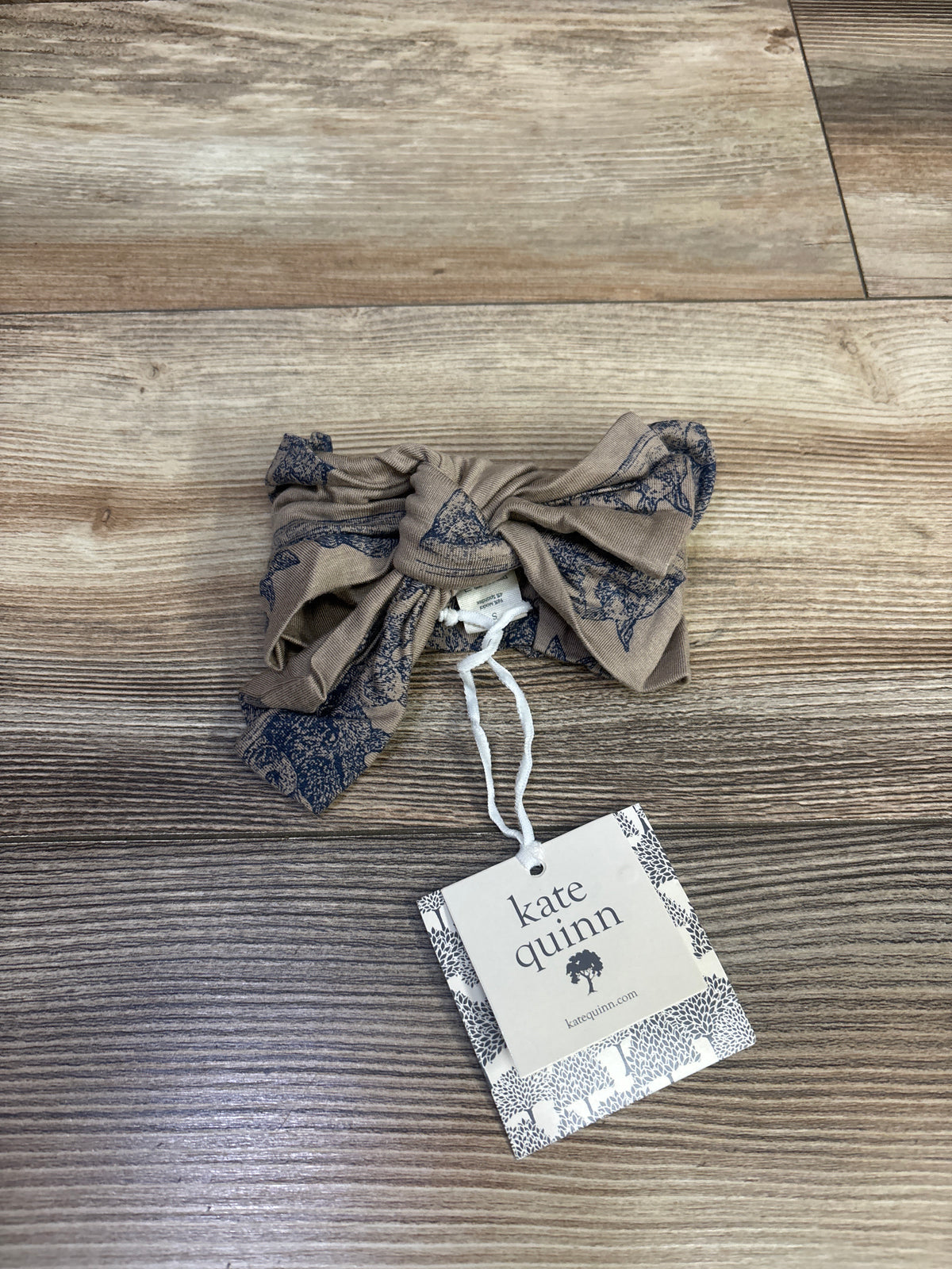 NEW Kate Quinn Stretchy Bow Headband in Mocha Bunny Family sz 0-6m