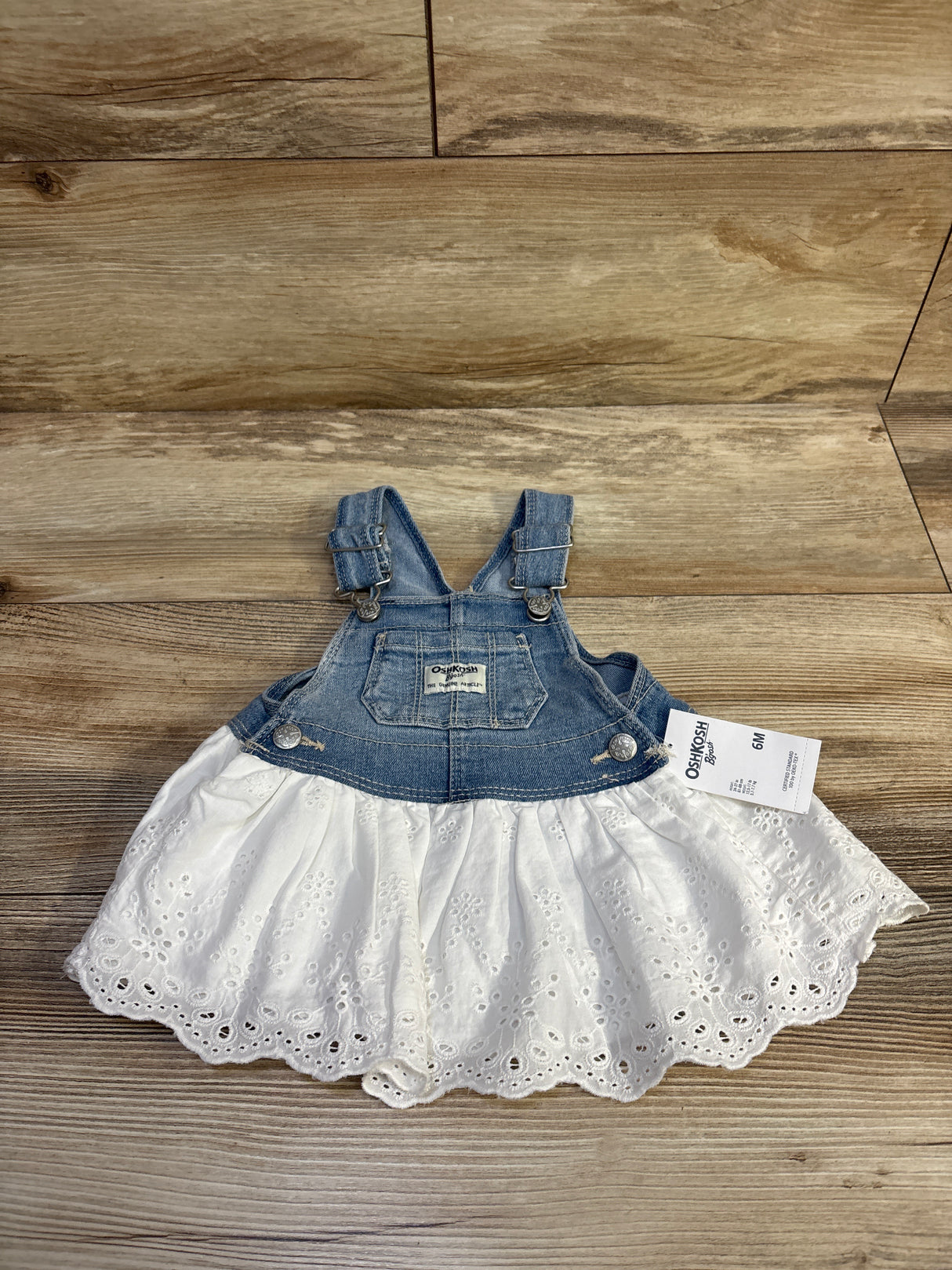 NEW Oshkosh Eyelet Skirtall Blue sz 6m