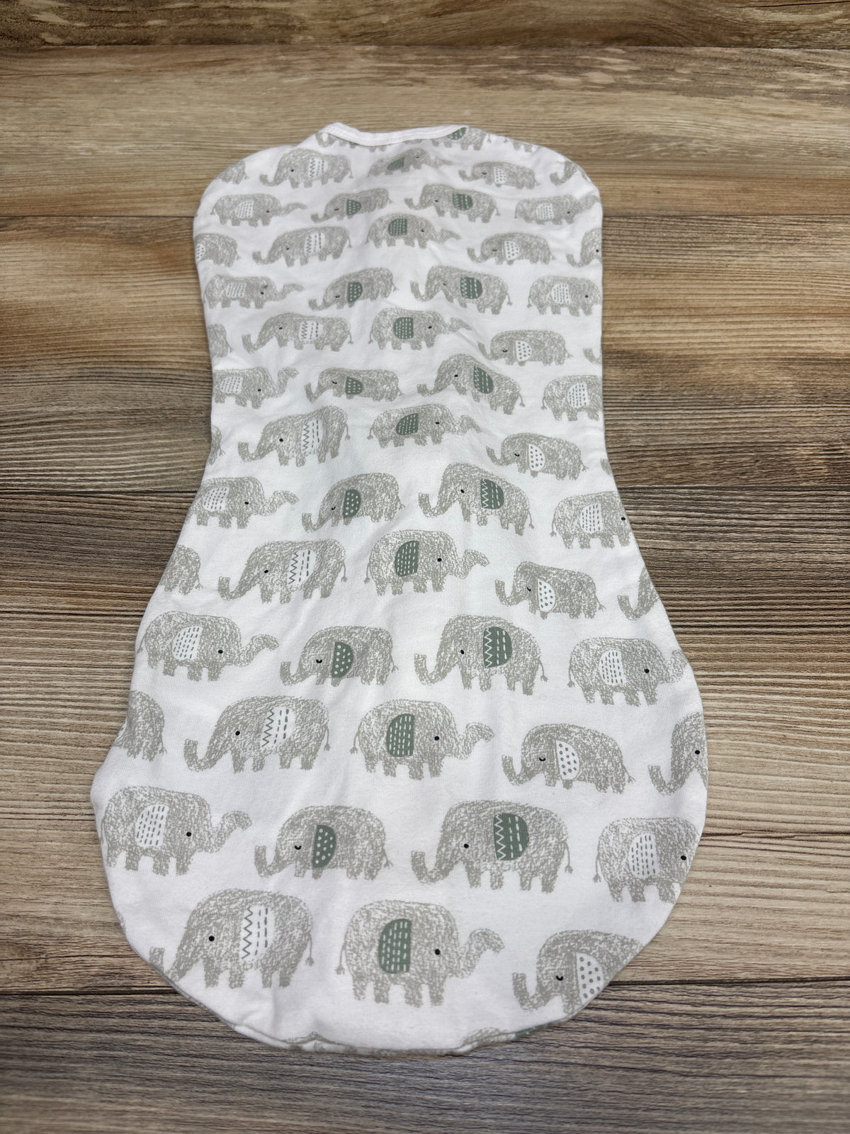 SwaddleMe by Ingenuity Elephant Swaddle Pod White sz 0-2m