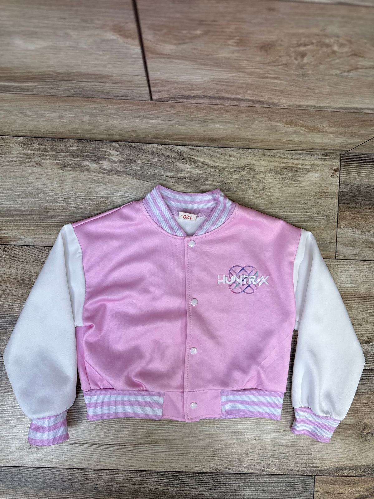 Kpop Demon Hunters Varsity Jacket Pink sz 5/6T