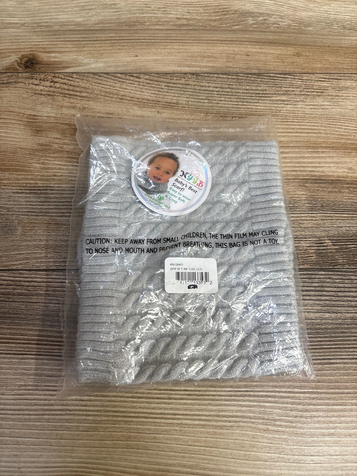 NEW NYGB Baby's Best Scarf, Grey