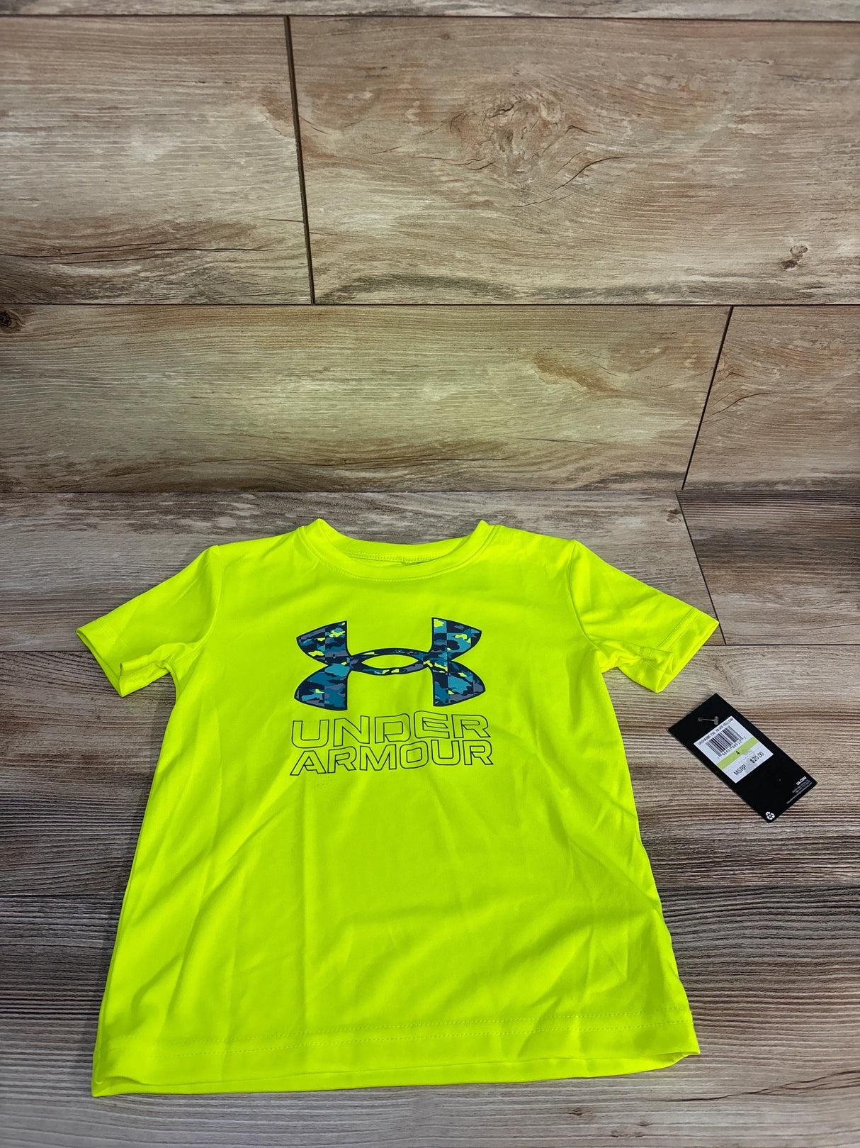 NEW Under Armour Active Shirt Lime Green sz 4T
